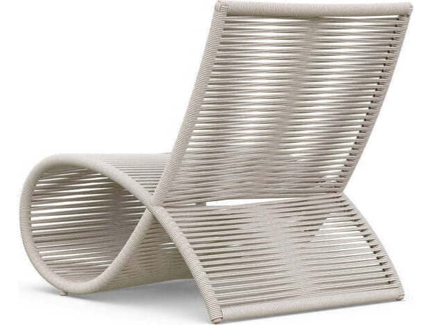 Azzurro Living Wave Aluminum Rope Lounge Chair Set of 2
