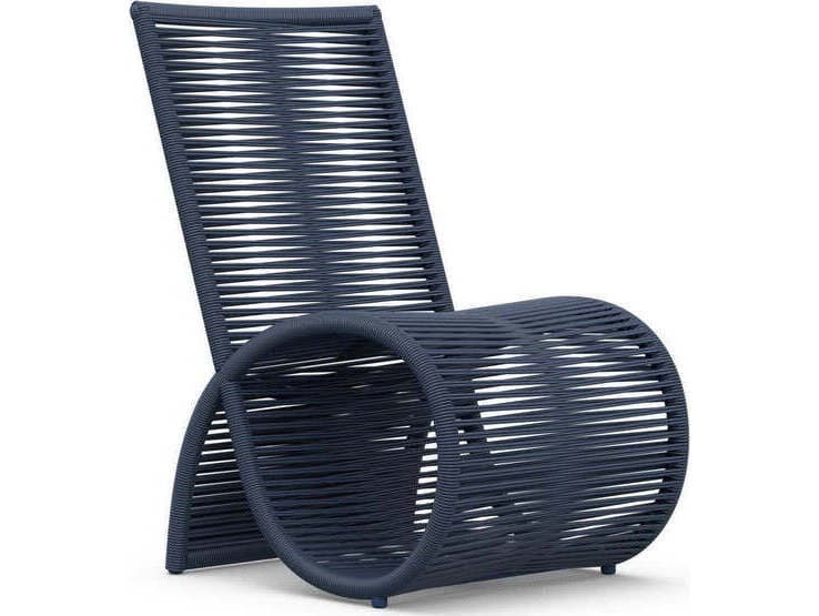 Azzurro Living Wave Aluminum Rope Dining Chair Set of 2