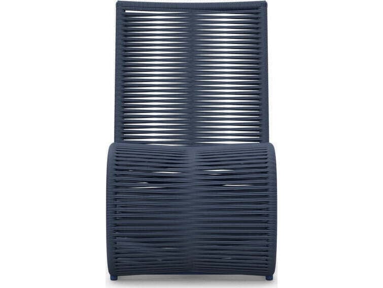 Azzurro Living Wave Aluminum Rope Dining Chair Set of 2