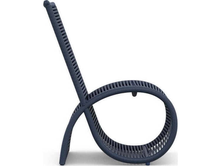 Azzurro Living Wave Aluminum Rope Dining Chair Set of 2