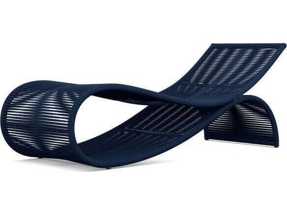 Azzurro Living Wave Aluminum Rope Chaise Lounge