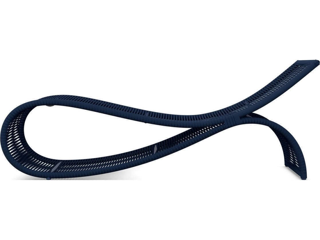 Azzurro Living Wave Aluminum Rope Chaise Lounge