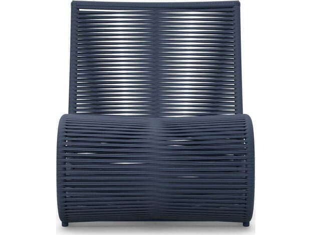 Azzurro Living Wave Aluminum Rope Lounge Chair Set of 2