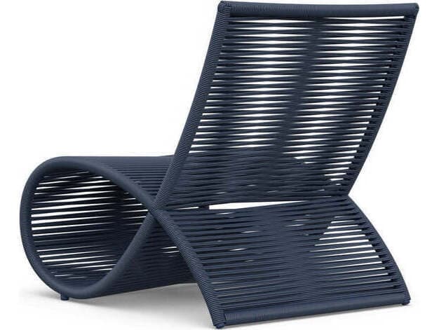 Azzurro Living Wave Aluminum Rope Lounge Chair Set of 2