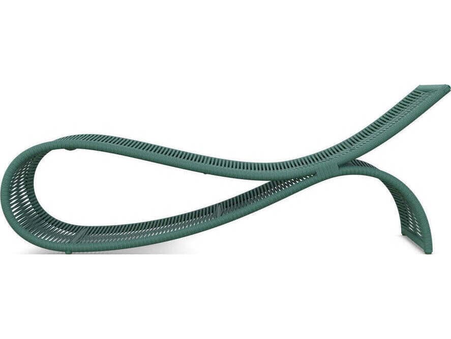 Azzurro Living Wave Aluminum Rope Chaise Lounge