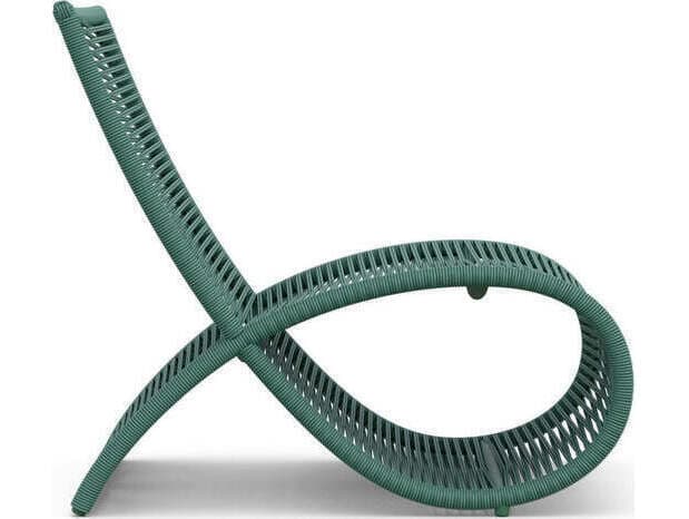 Azzurro Living Wave Aluminum Rope Lounge Chair Set of 2