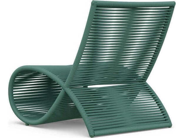 Azzurro Living Wave Aluminum Rope Lounge Chair Set of 2