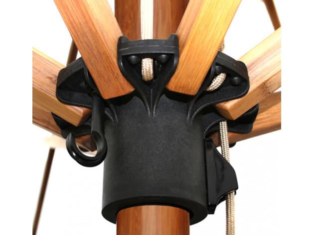 Bambrella Sirocco 6.5 Square Pulley Lift Outdoor Umbrella