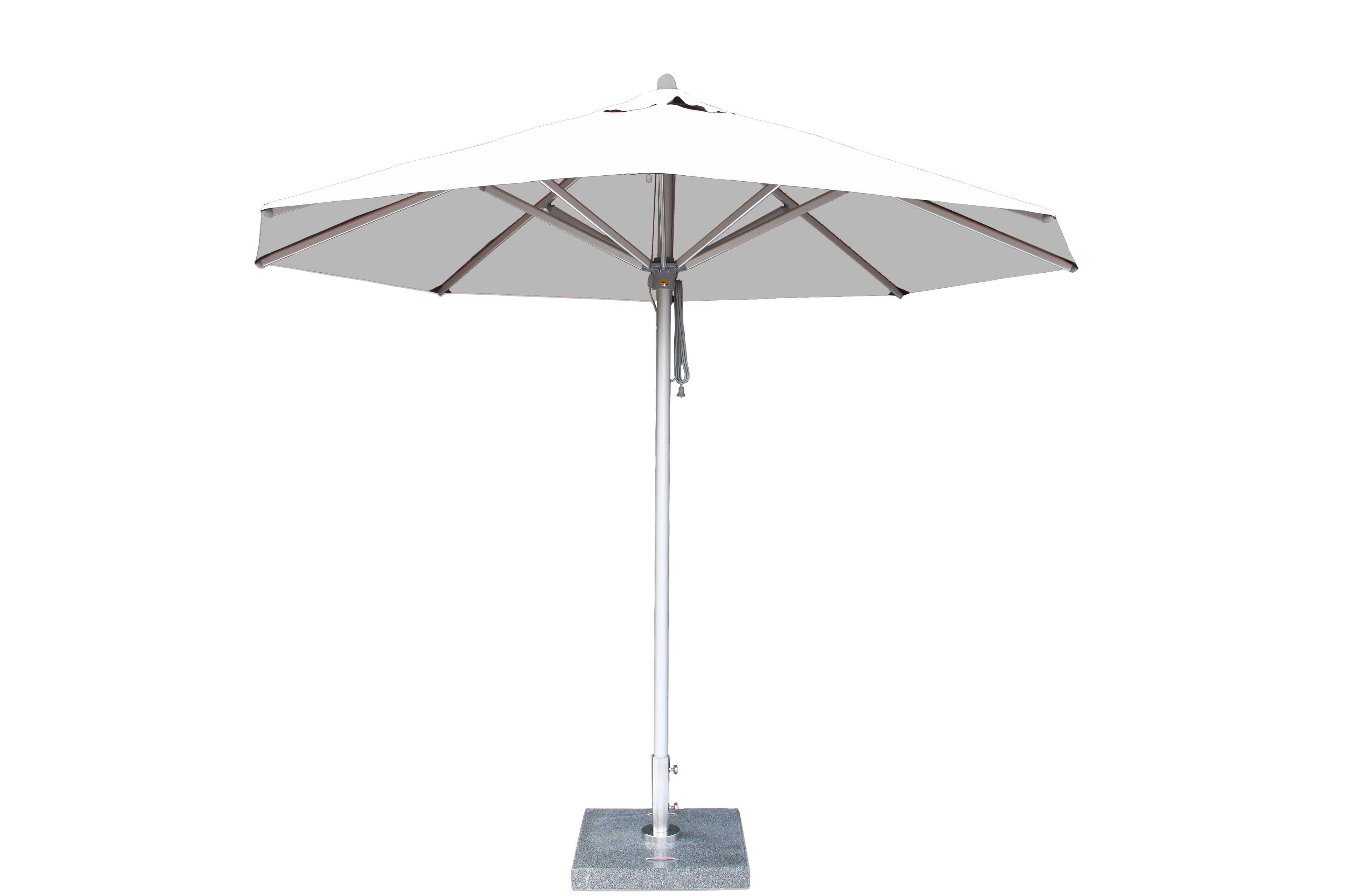 Bambrella Hurricane Aluminum 8.5 Round Pulley Lift Patio Umbrella