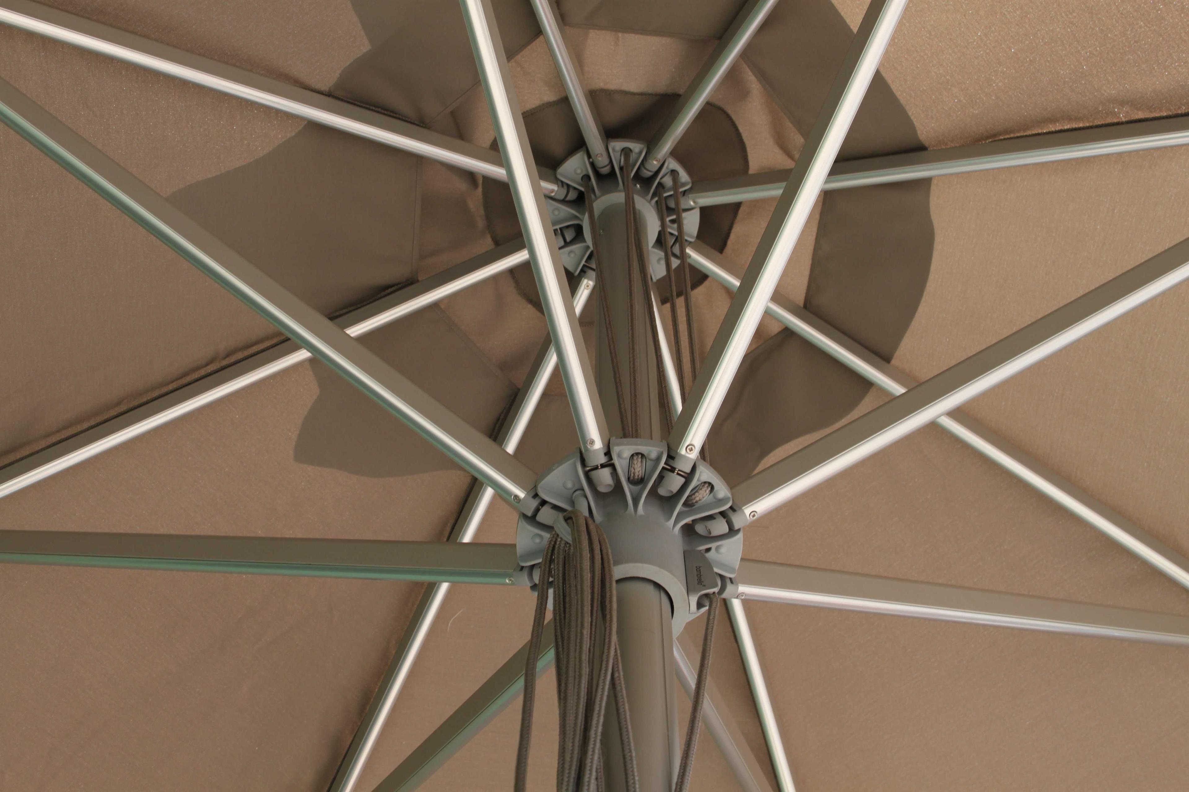 Bambrella 10 Foot Round Hurricane Aluminum Outdoor Market Umbrella