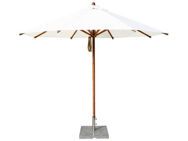 Bambrella Levante 10 Foot Round Pulley Lift Patio Umbrella