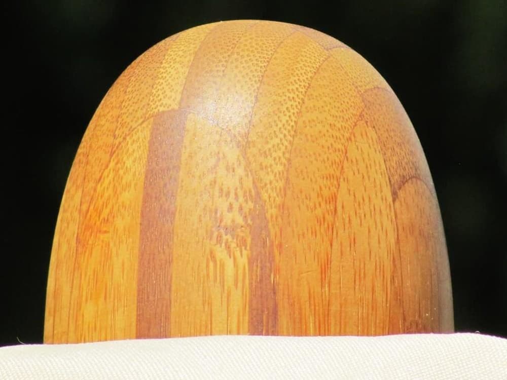 Bambrella Levante Wood 10 Foot Square Pulley Lift Patio Umbrella