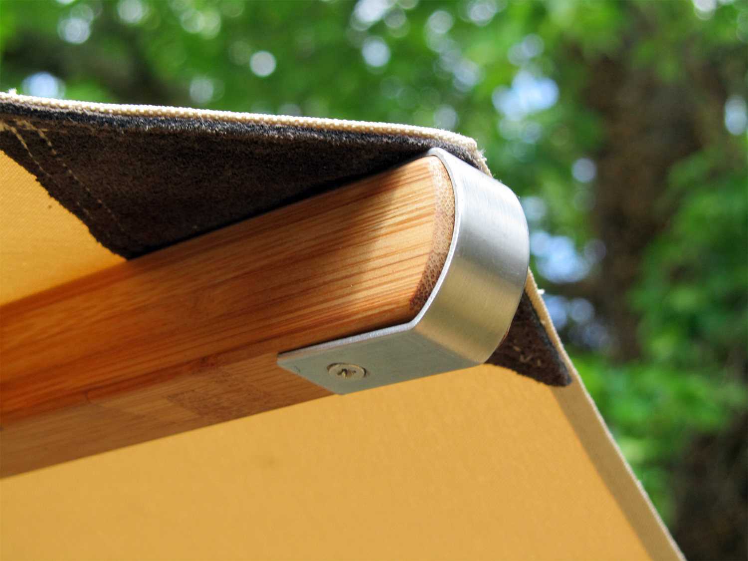 Bambrella Levante Sidewind 10 Foot Square Crank Lift Manual Tilt Cantilever Outdoor Patio Umbrella