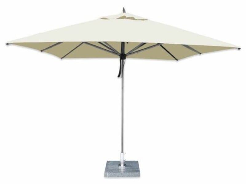 Bambrella 11 Foot Hurricane Square Aluminum Patio Umbrella