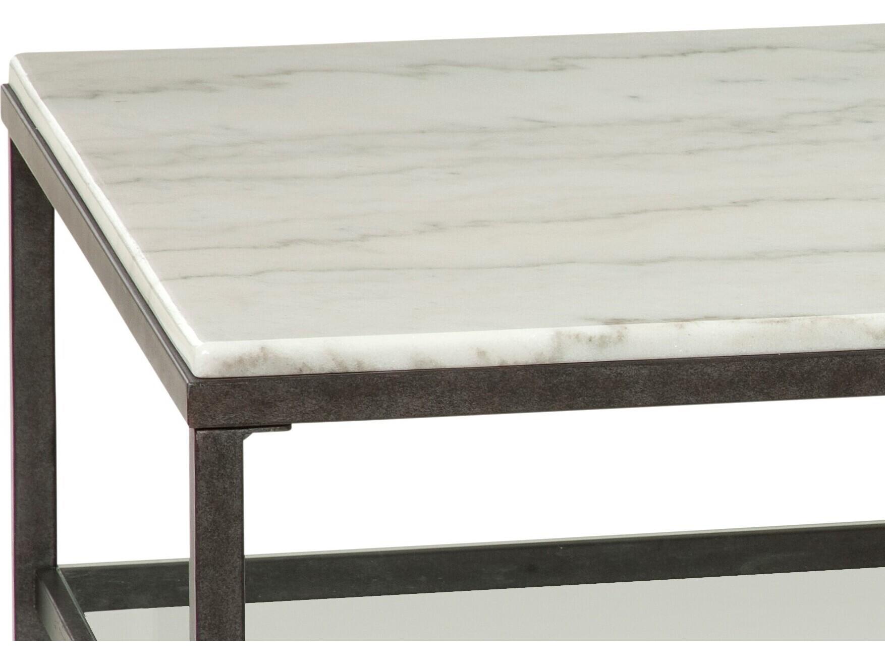 Bassett Mirror 32" White Whitman Rectangular Cocktail Table