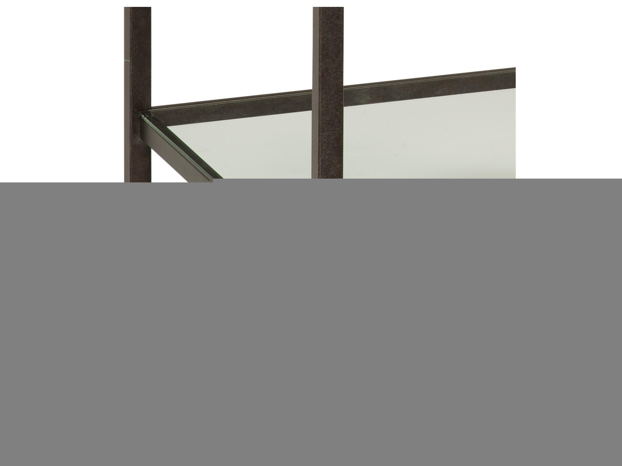 Bassett Mirror Whitman Square Bronze Marble End Table