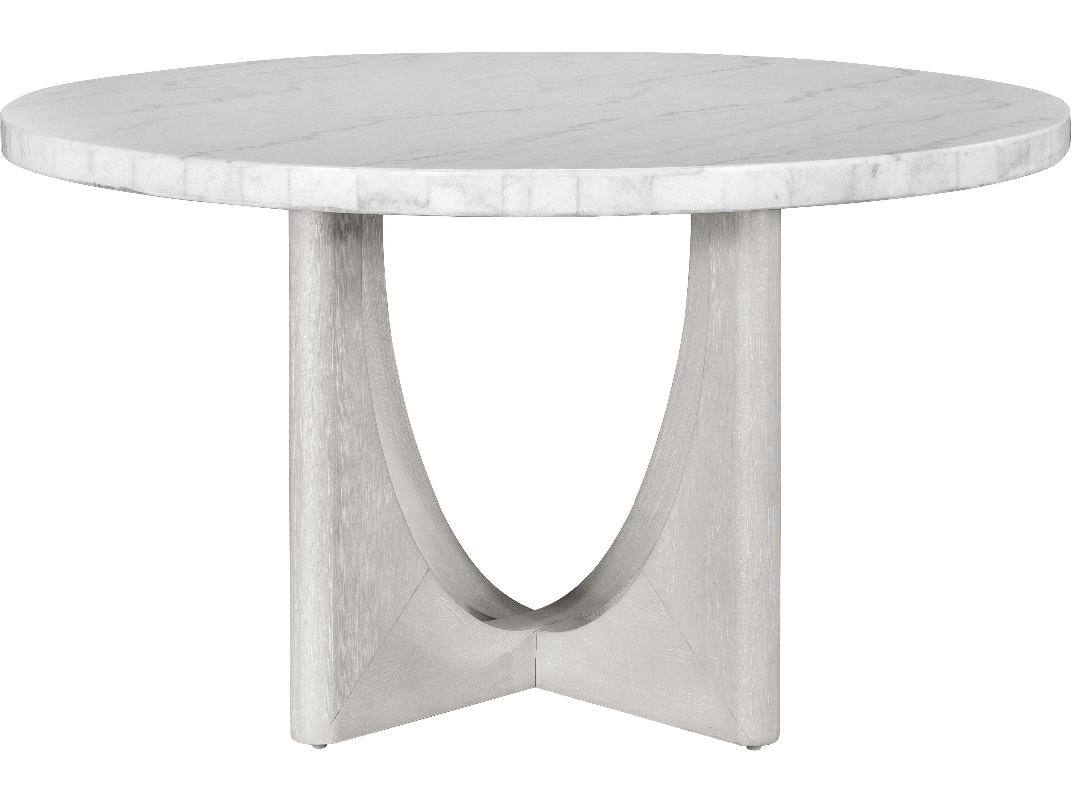 Bassett Mirror Gavin Round Marble Dining Table