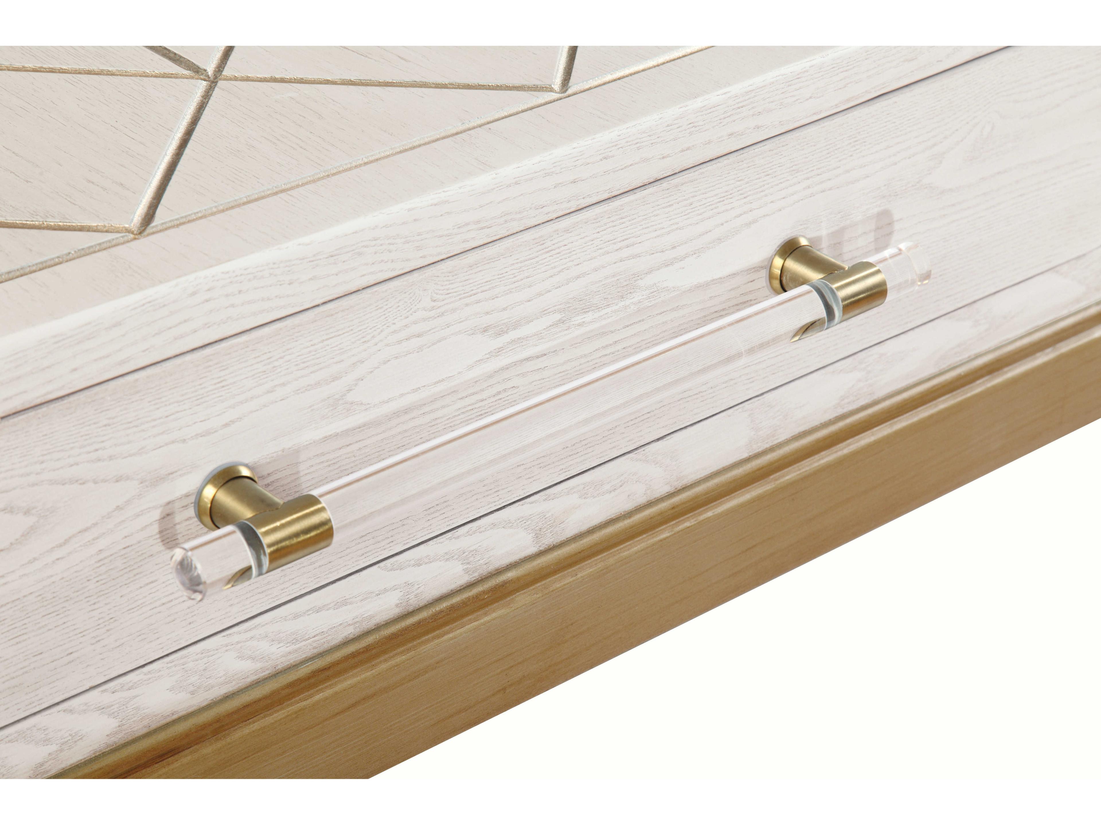 Bassett Mirror Rectangular Wood Soft Graphite Consolee Table