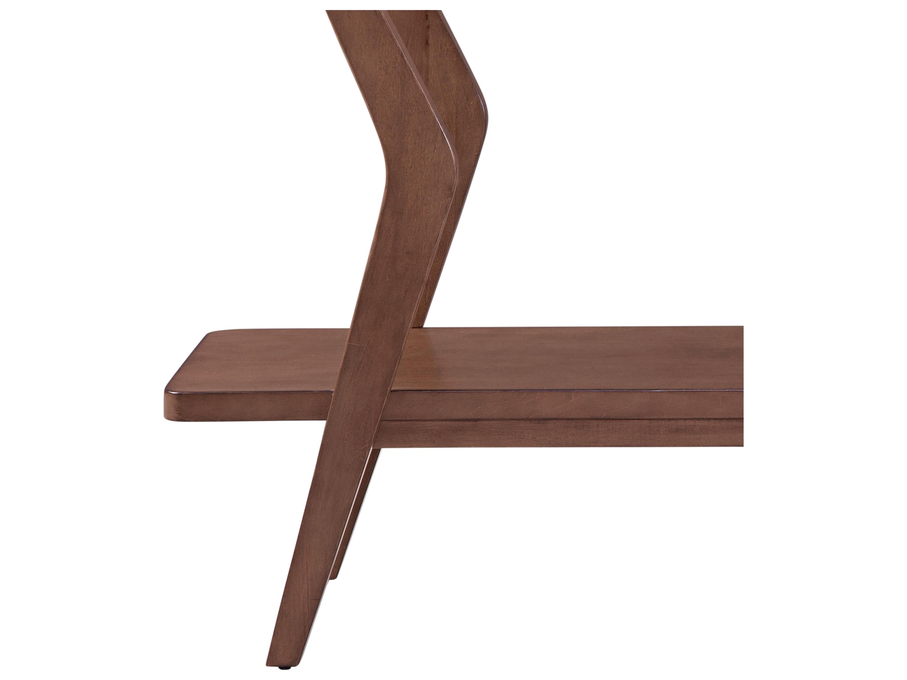 Bassett Mirror Stratton Rectangular Wood Walnut Consolee Table