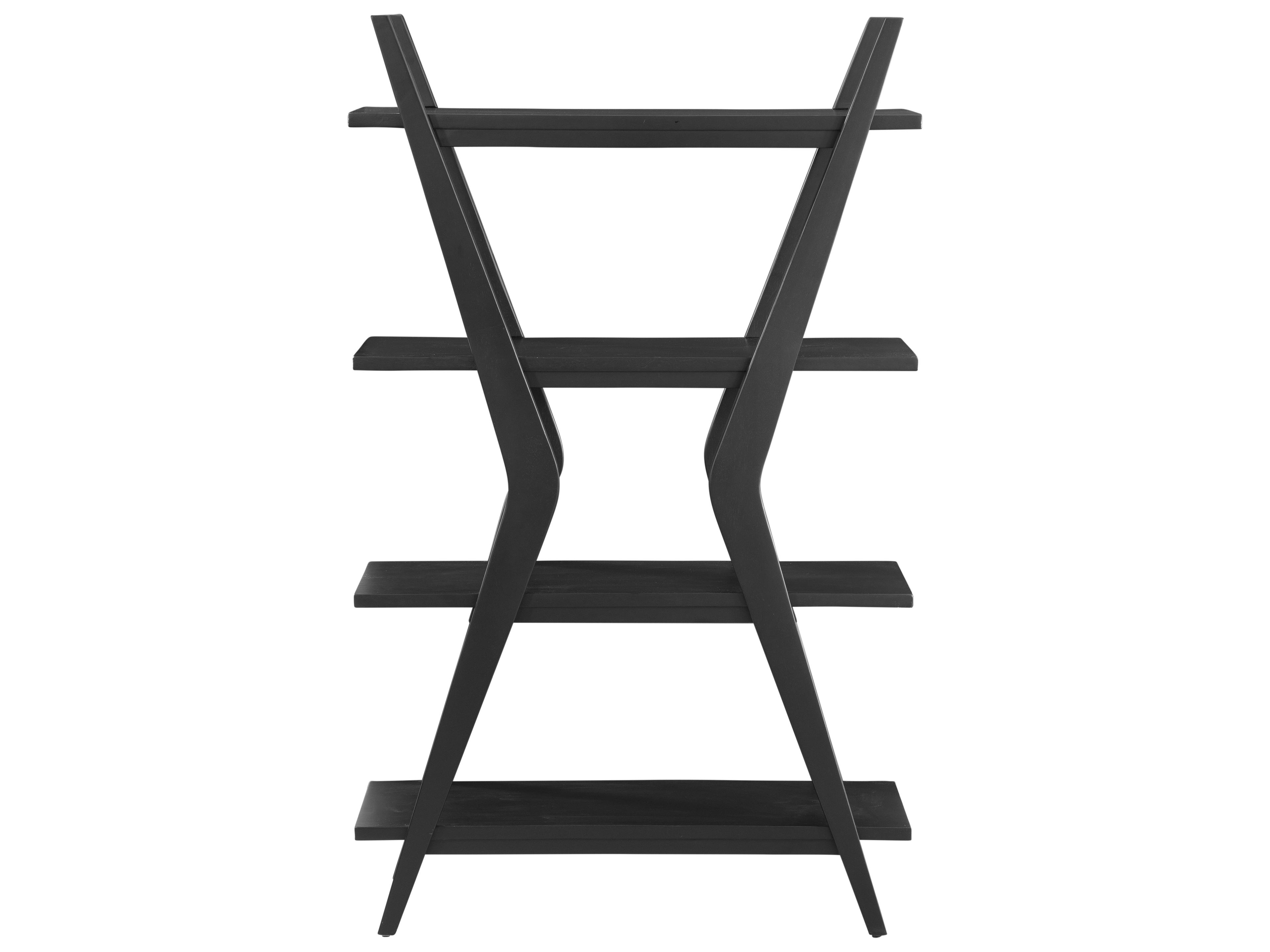 Bassett Mirror Stratton Matte Black Etagere