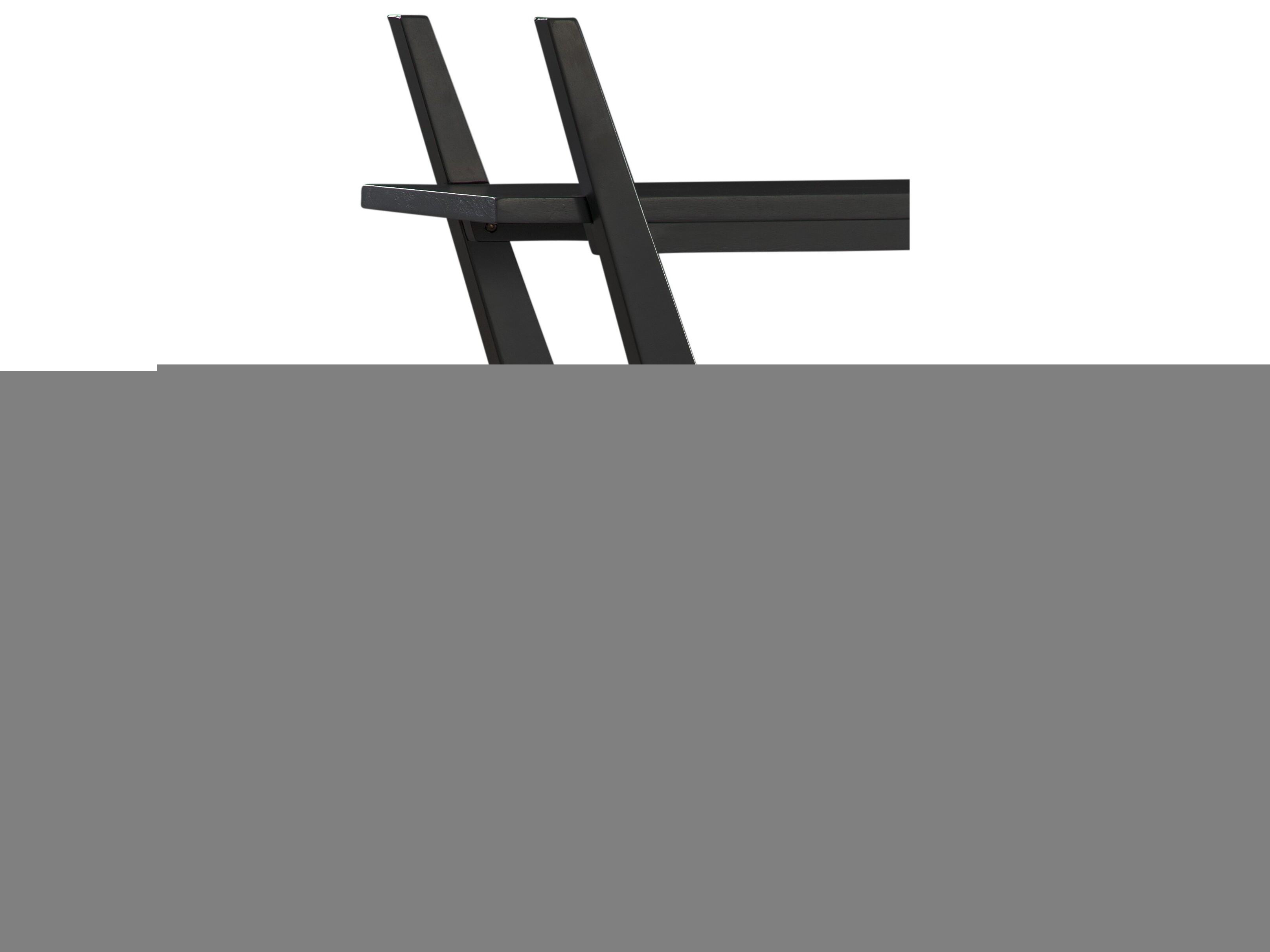 Bassett Mirror Stratton Matte Black Etagere