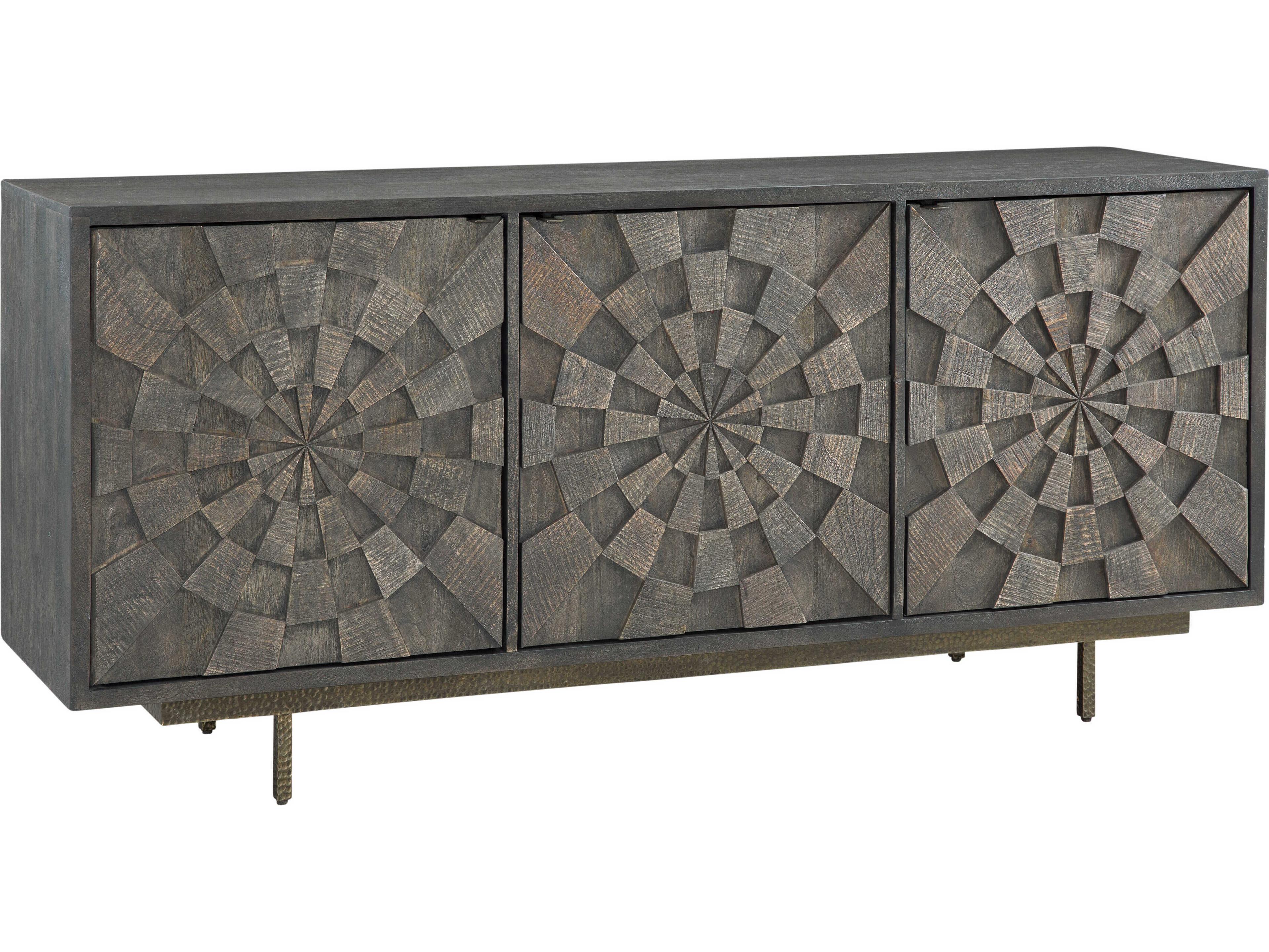 Bassett Mirror Adrienne 69" Mango Wood Brown Sideboard