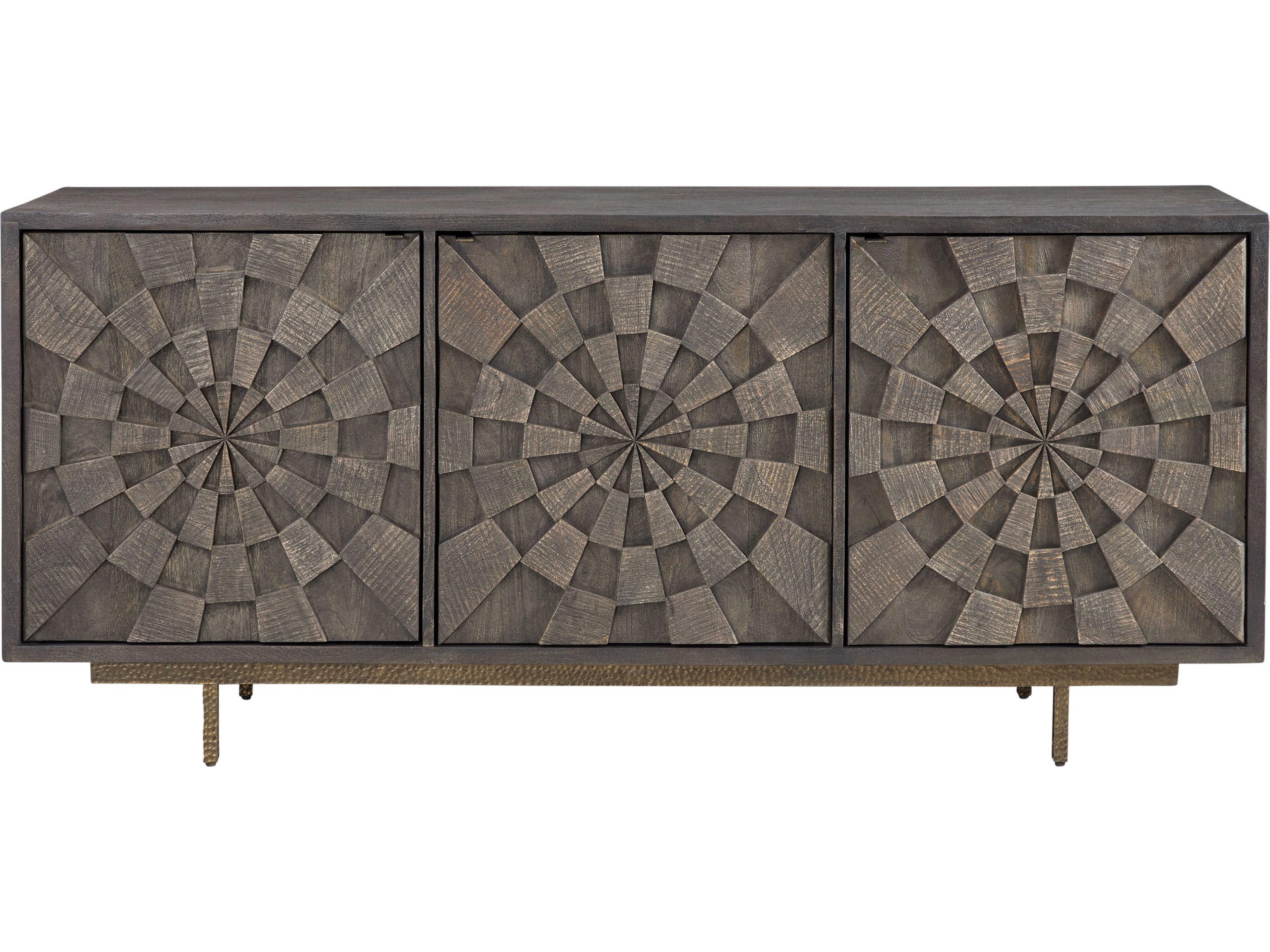 Bassett Mirror Adrienne 69" Mango Wood Brown Sideboard