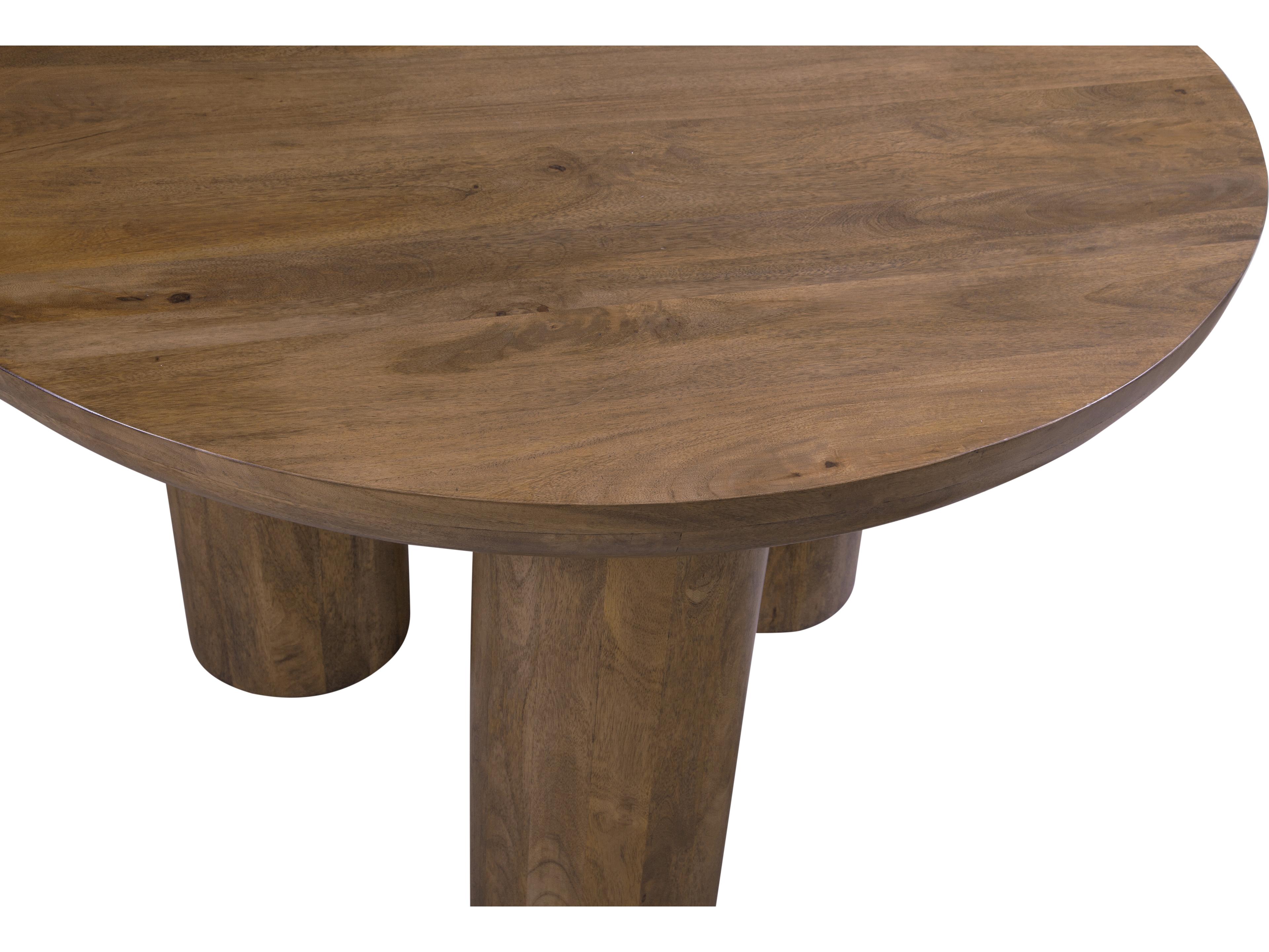 Bassett Mirror Napa Round Wood Brown Dining Table