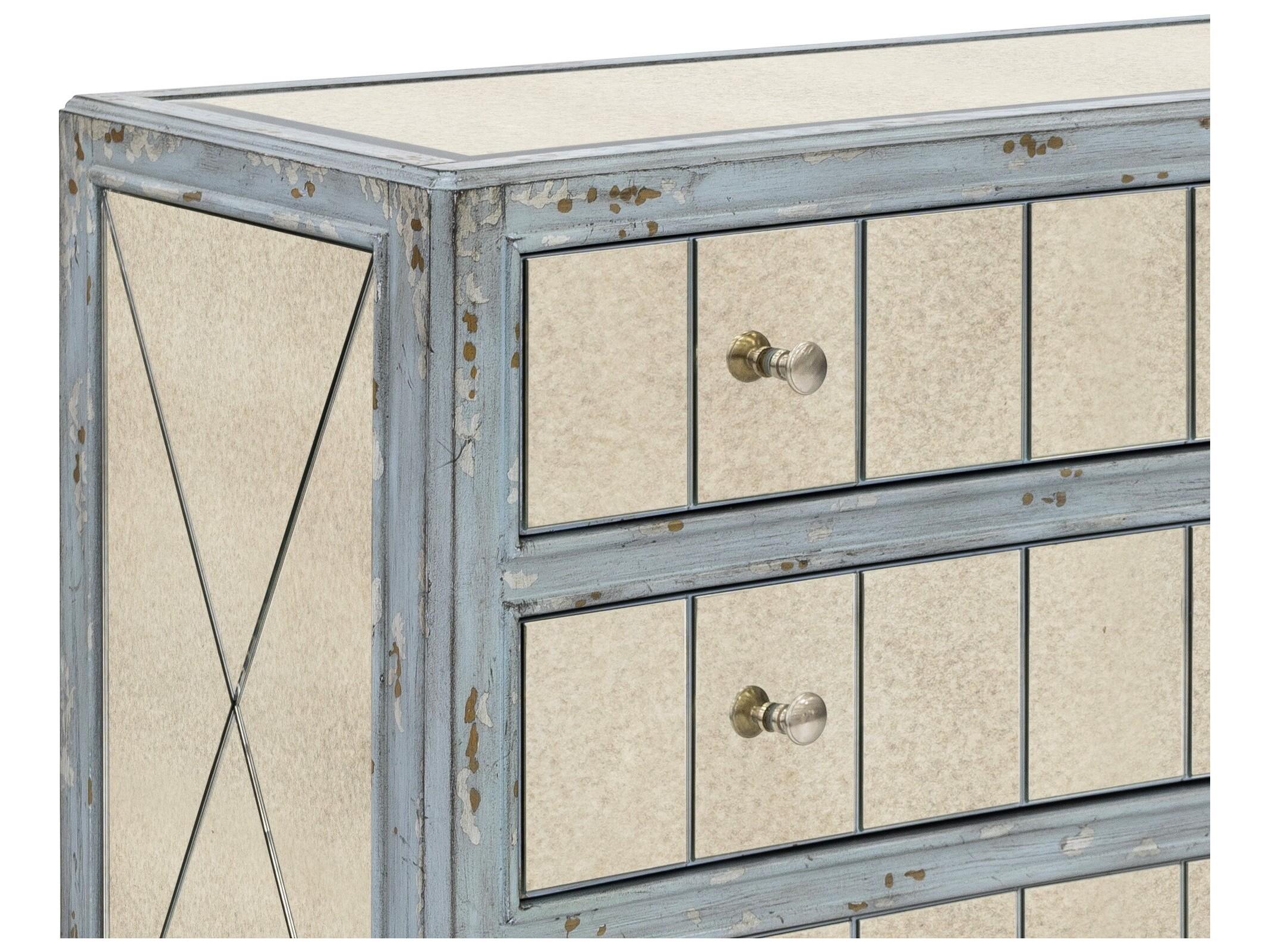 Bassett Mirror Fontaine Beige Oak Wood Accent Chest