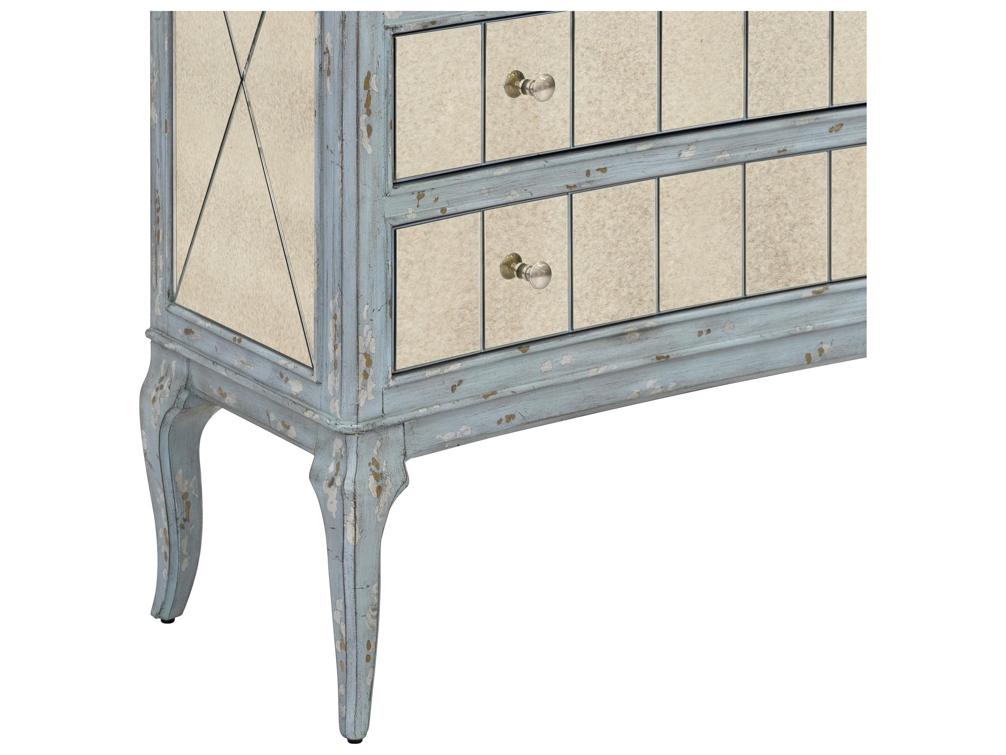 Bassett Mirror Fontaine Beige Oak Wood Accent Chest