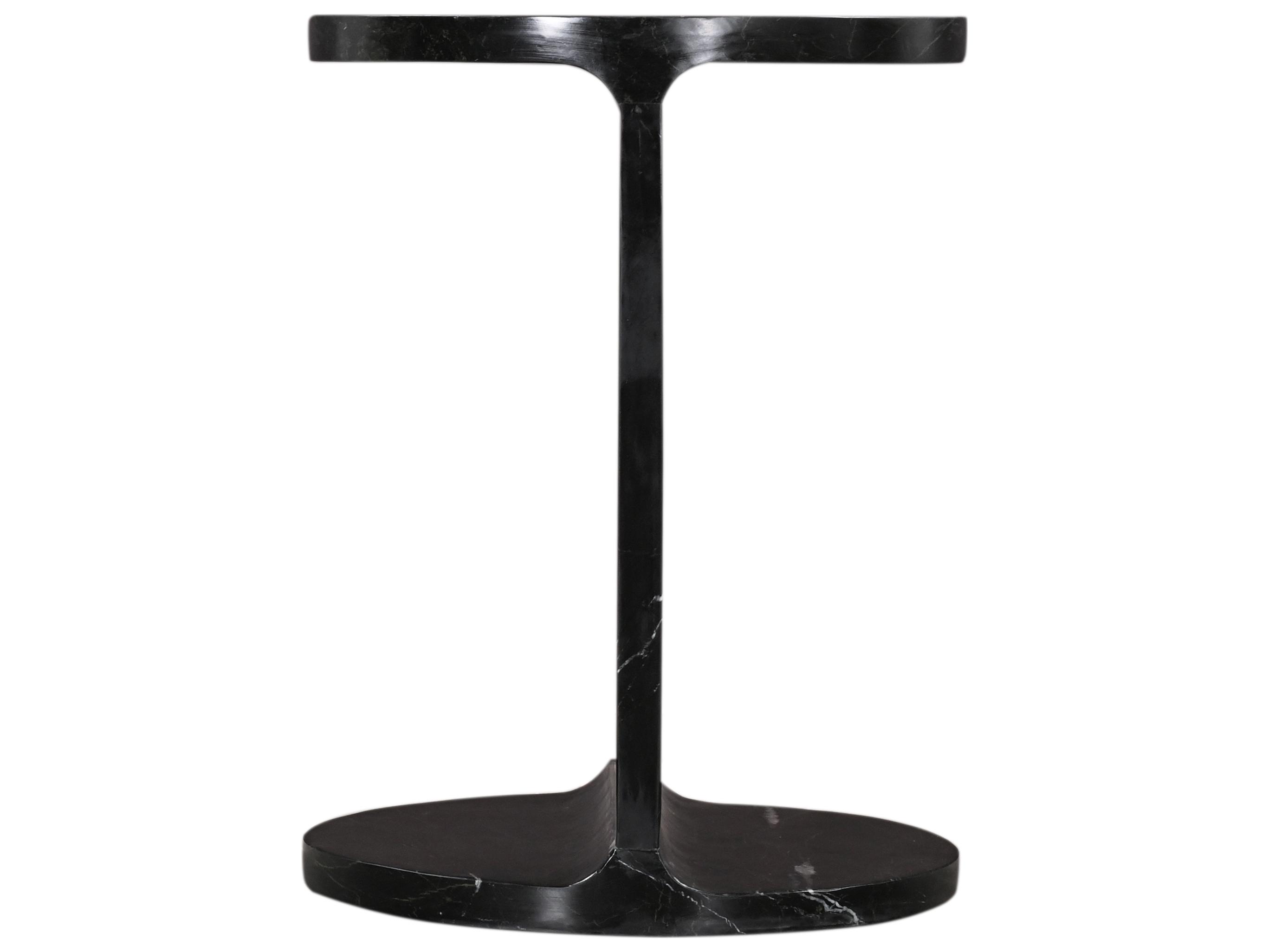 Bassett Mirror Emmett Round Marble End Table