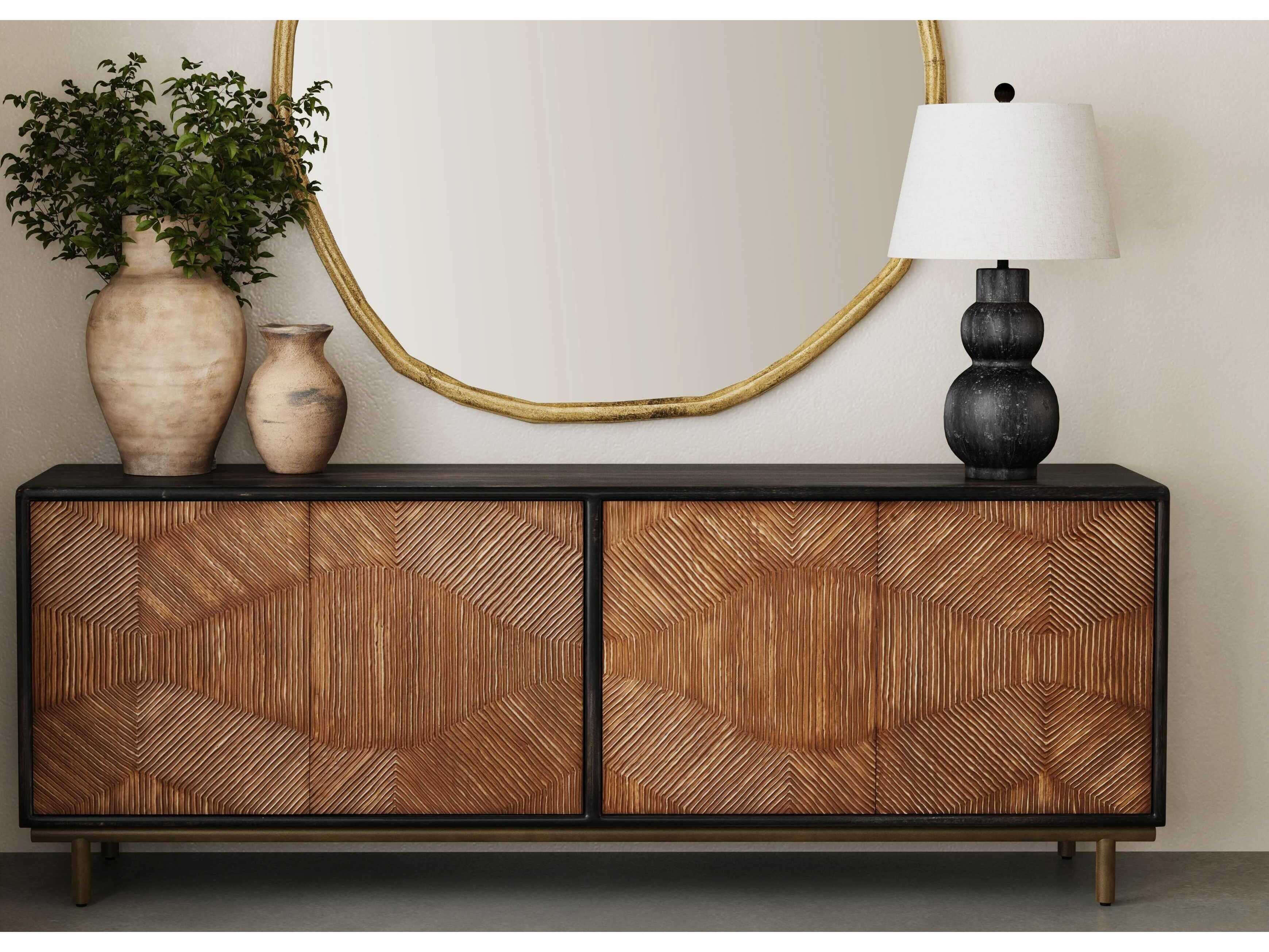 Bassett Mirror 18" Brown Keir Server