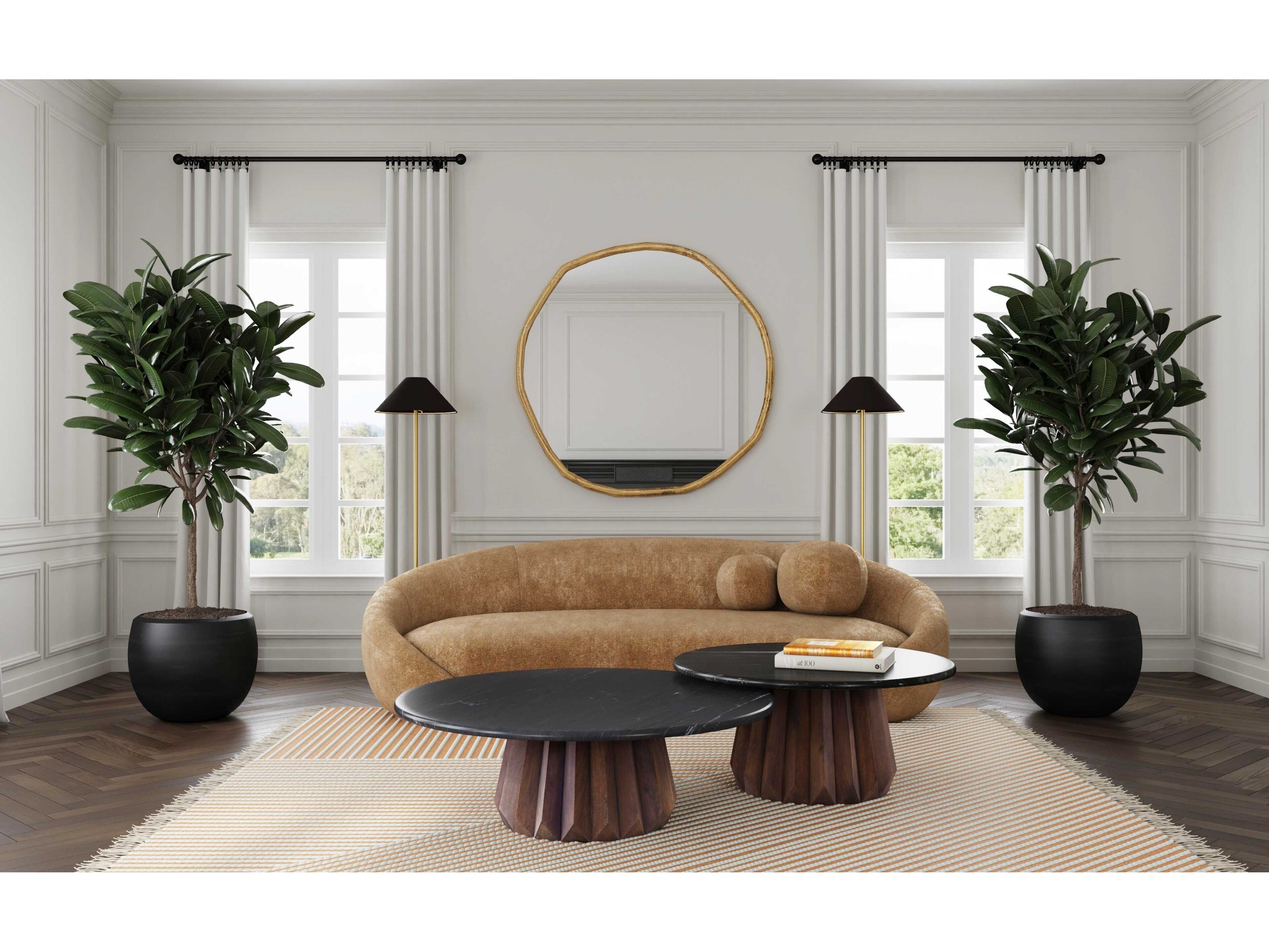 Bassett Mirror Brown Jennings Nesting Small Cocktail Table