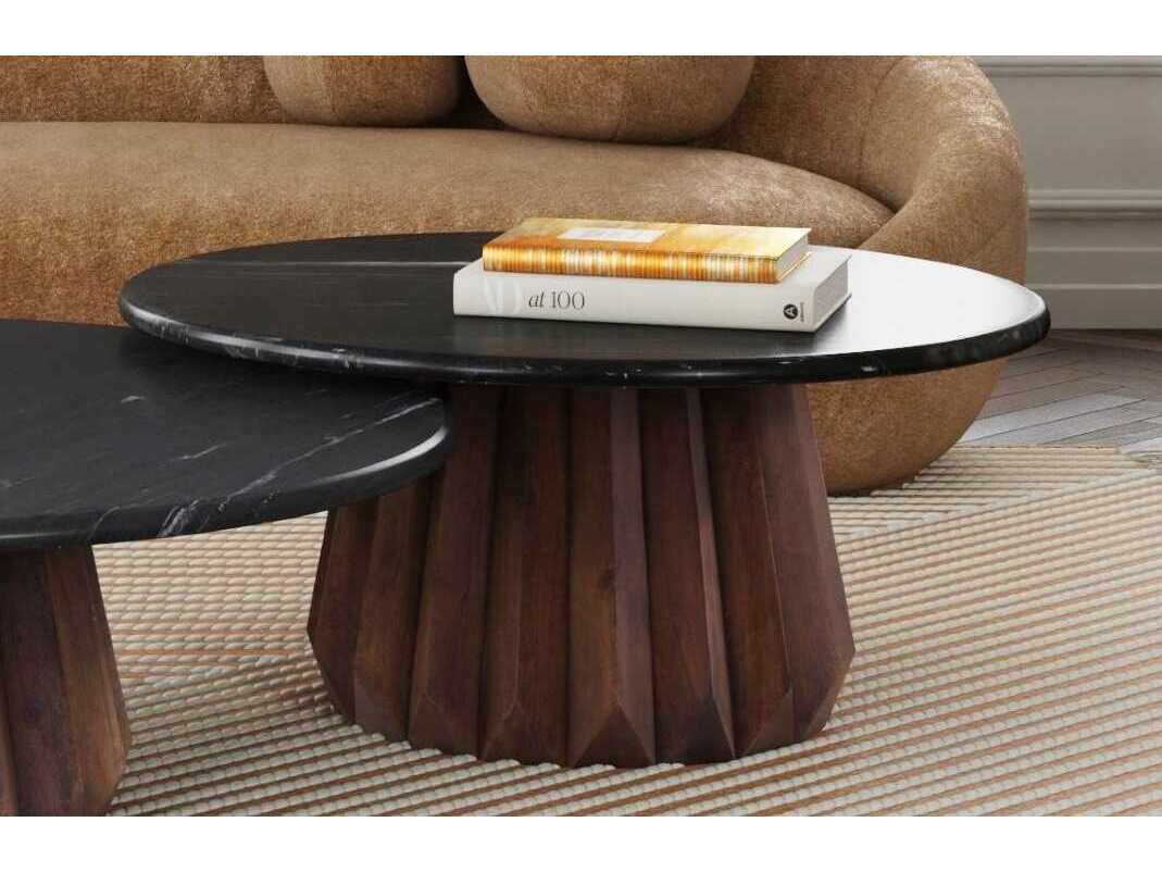 Bassett Mirror Brown Jennings Nesting Small Cocktail Table