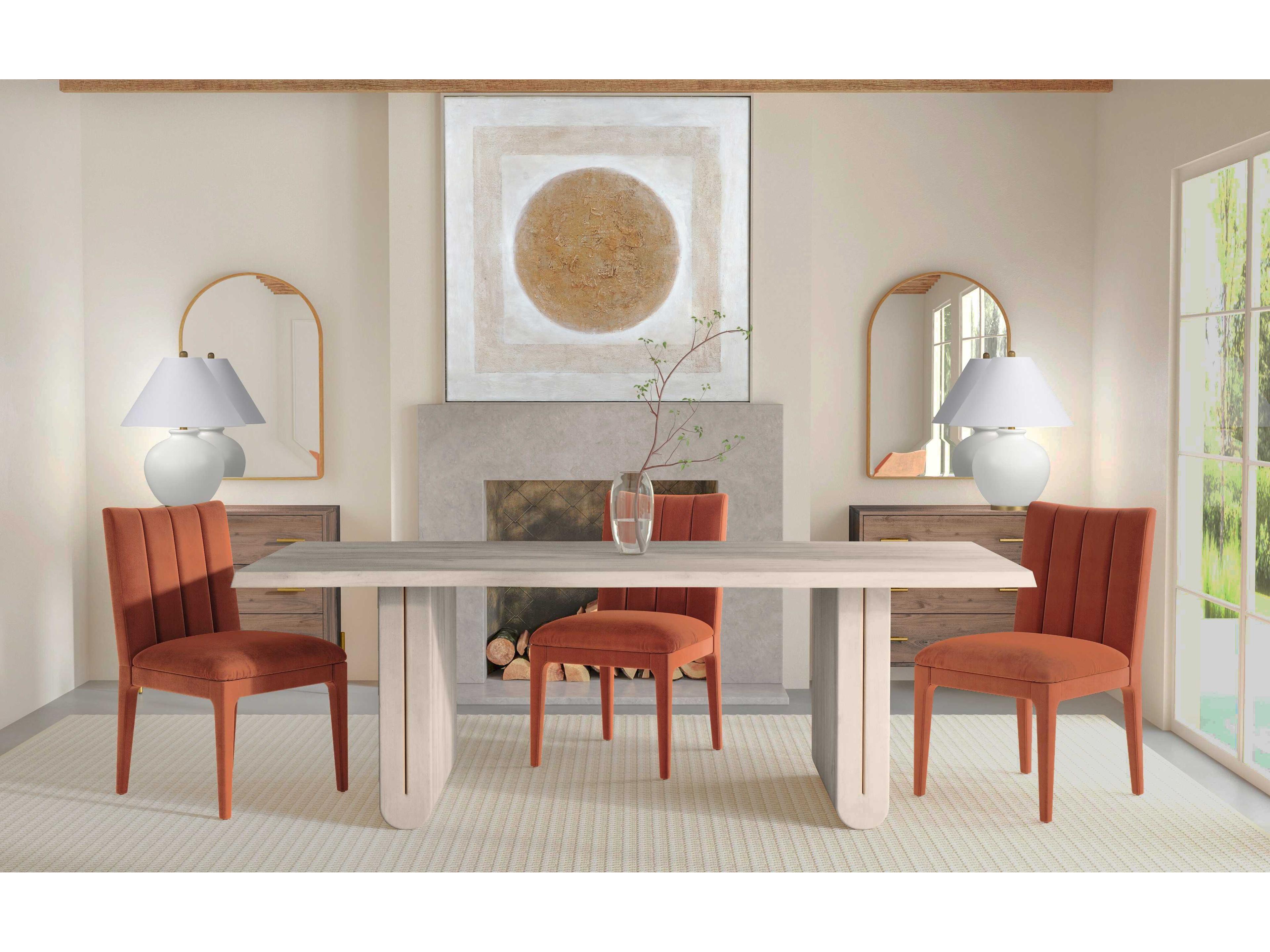 Bassett Mirror White Nadia Dining Table