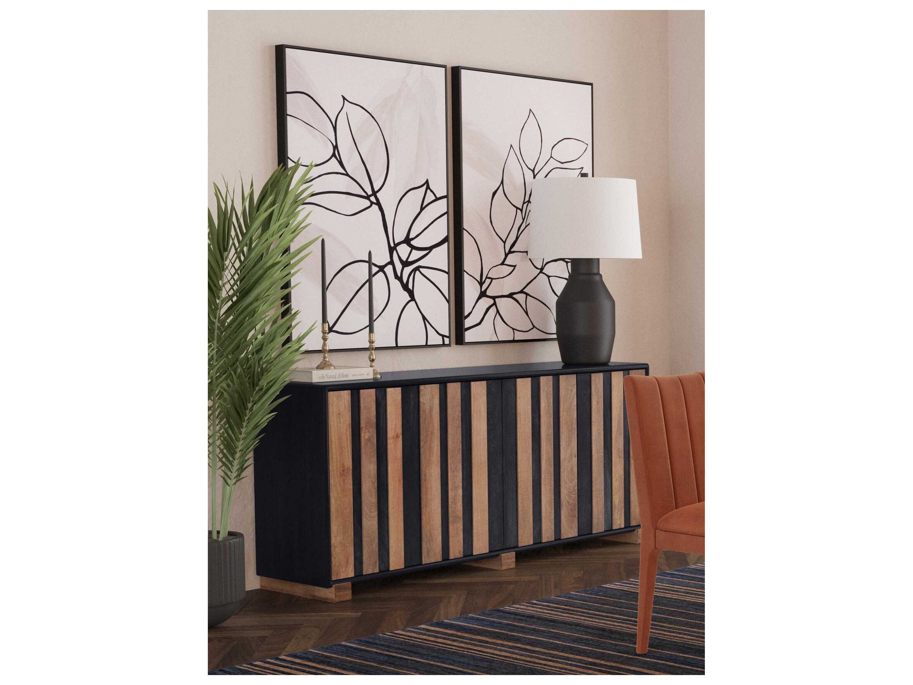 Bassett Mirror 18" Brown Adrienne Server