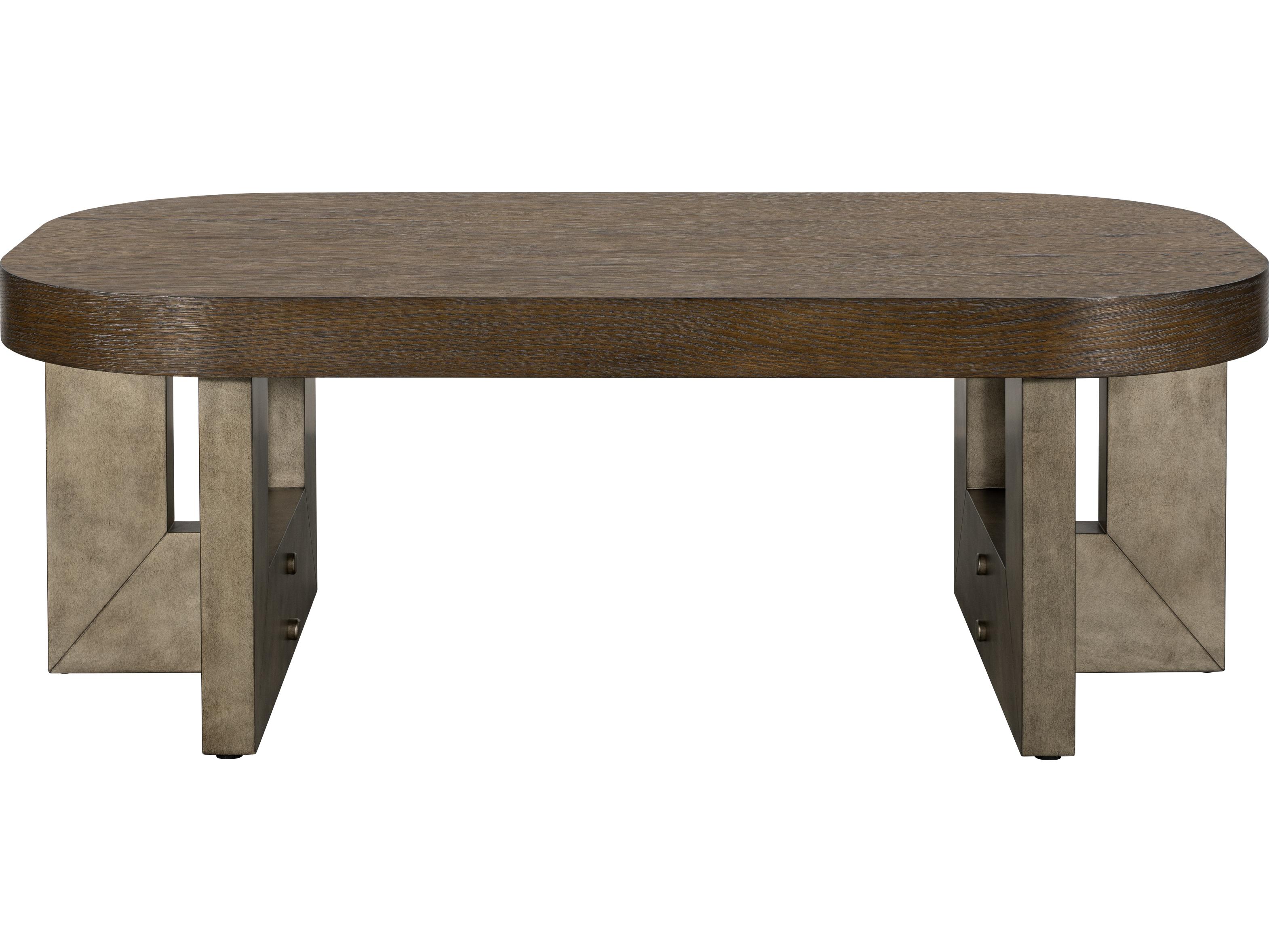 Bassett Mirror Nova Oval Wood Coffee Table