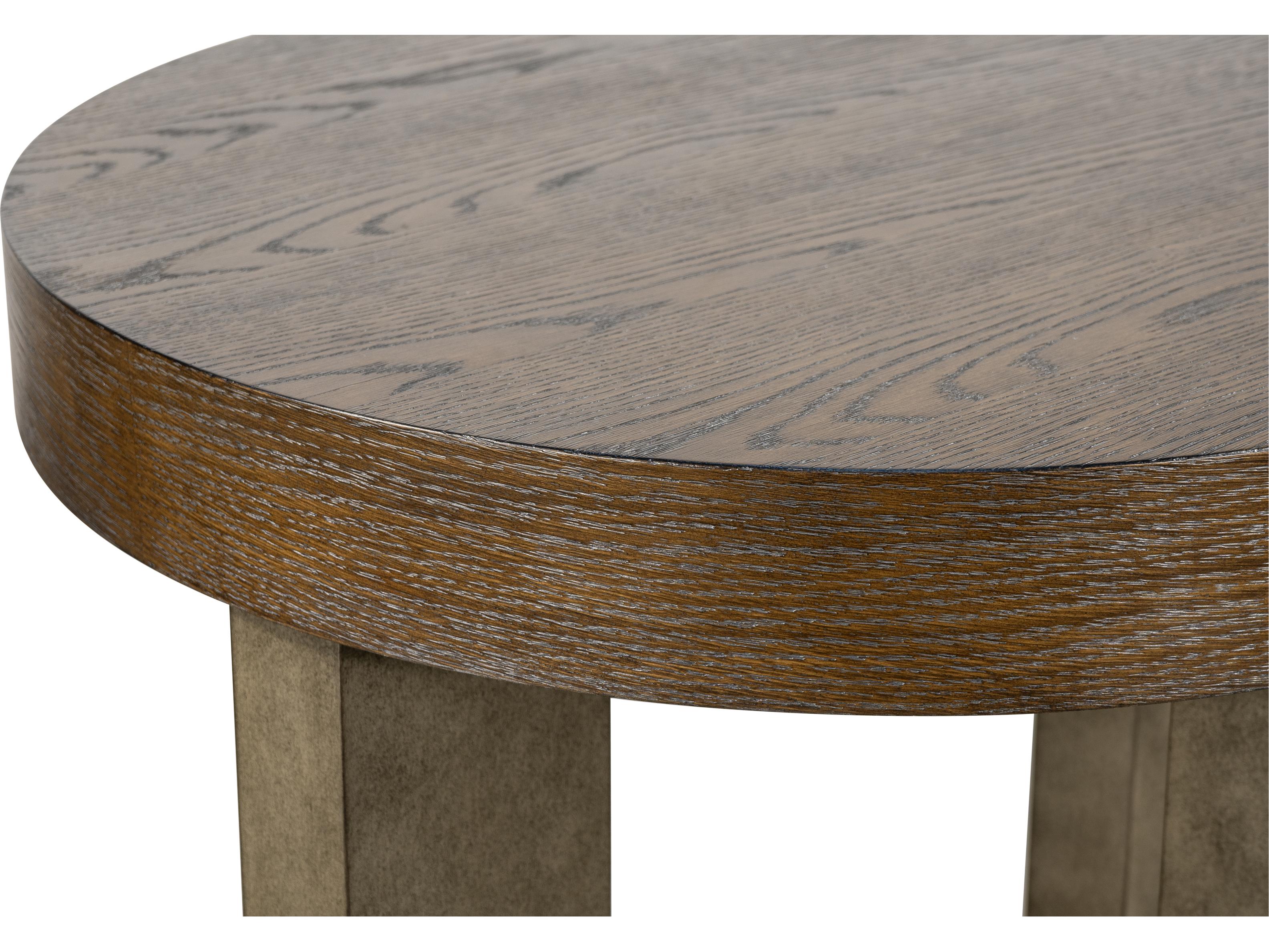 Bassett Mirror Nova Round Wood End Table