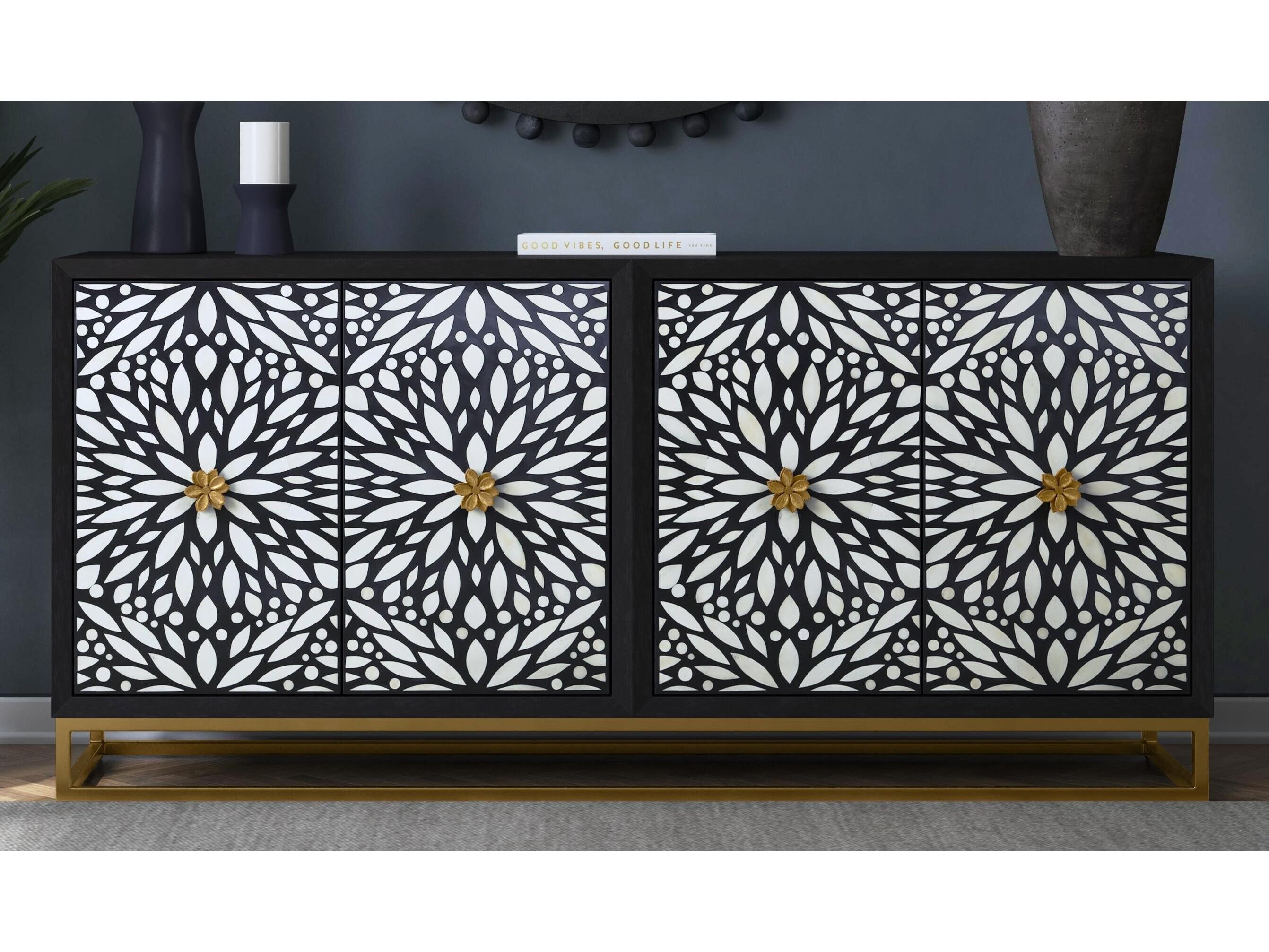 Bassett Mirror Cameron 72" Mango Wood Sideboard