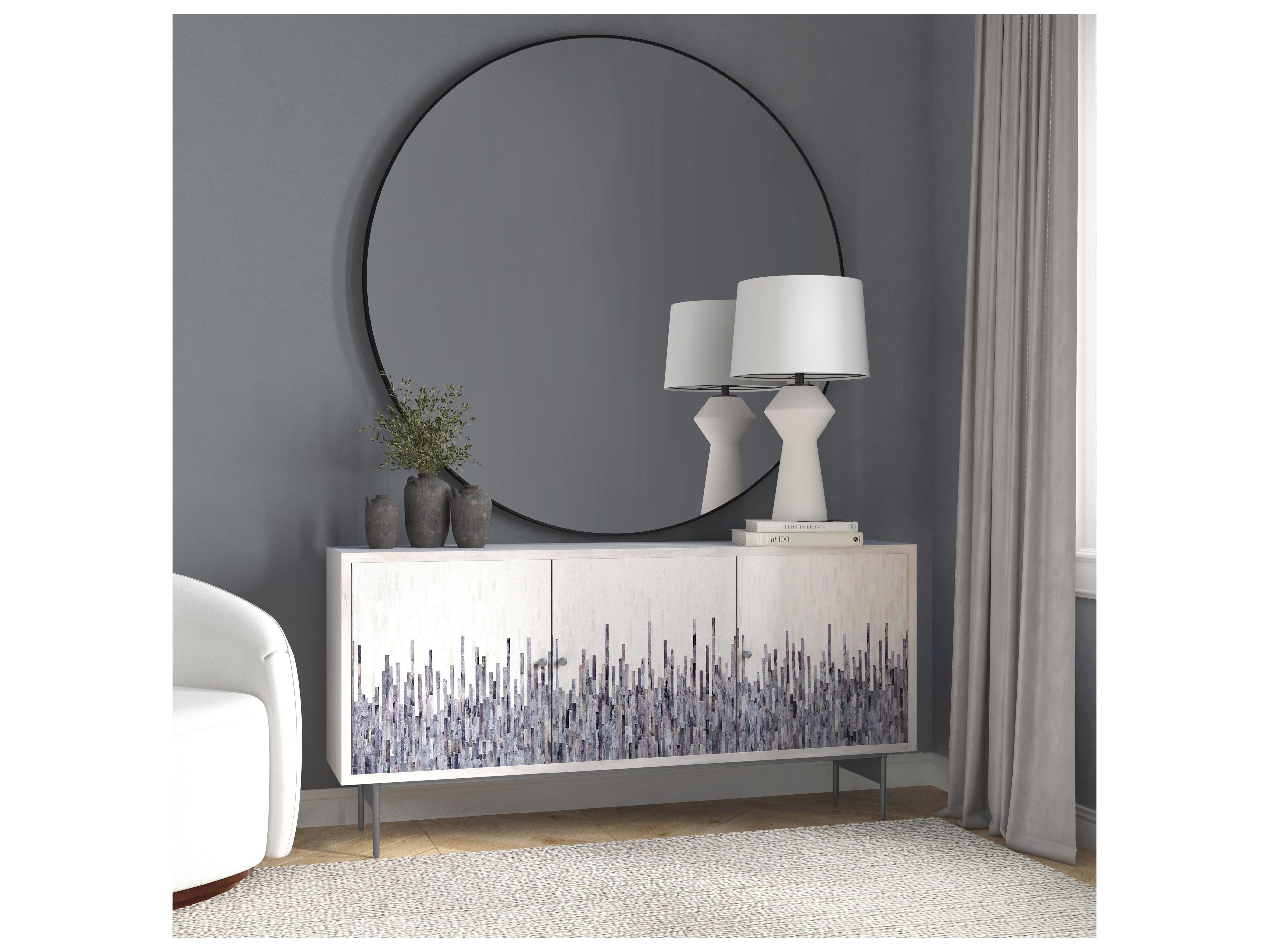 Bassett Mirror 66" White Sideboard