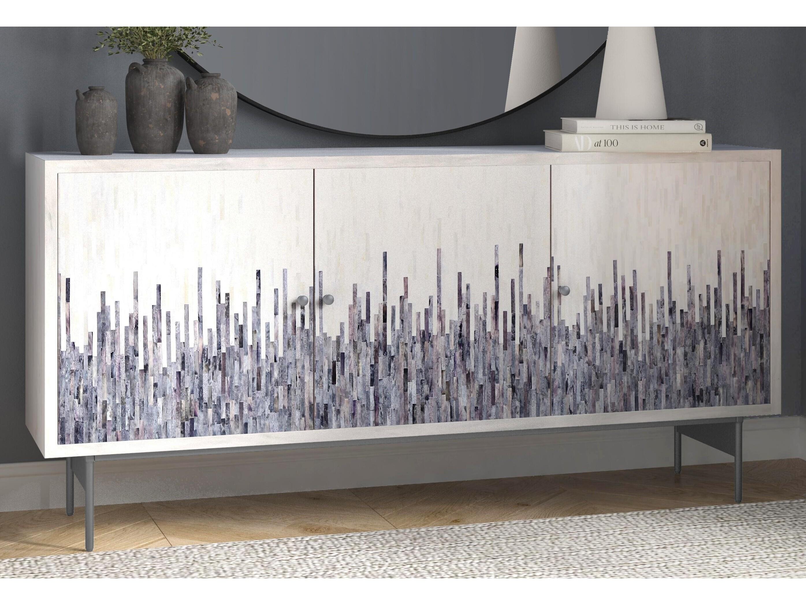 Bassett Mirror 66" White Sideboard