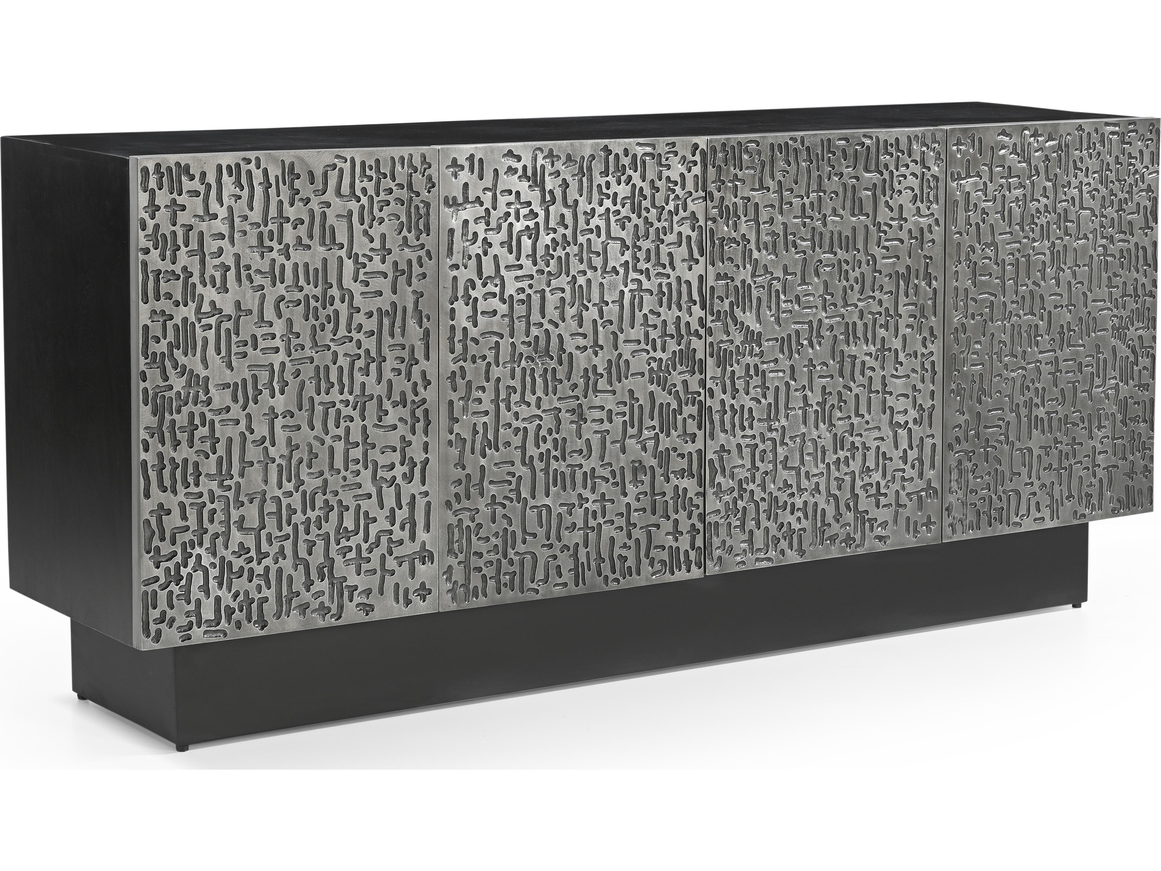 Bassett Mirror 72" Black Sideboard