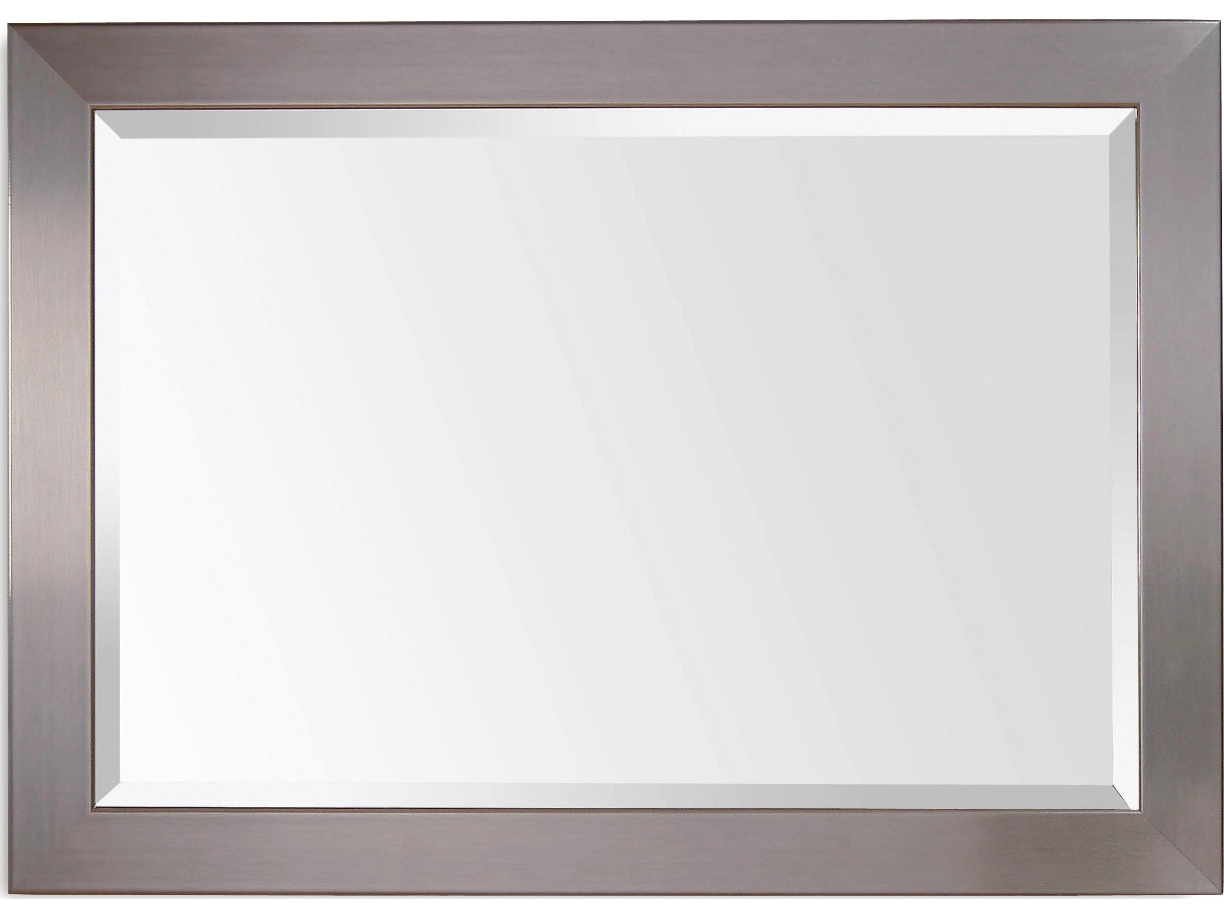 Bassett Mirror Thoroughly Modern Stainless Rectangular Wall Mirror
