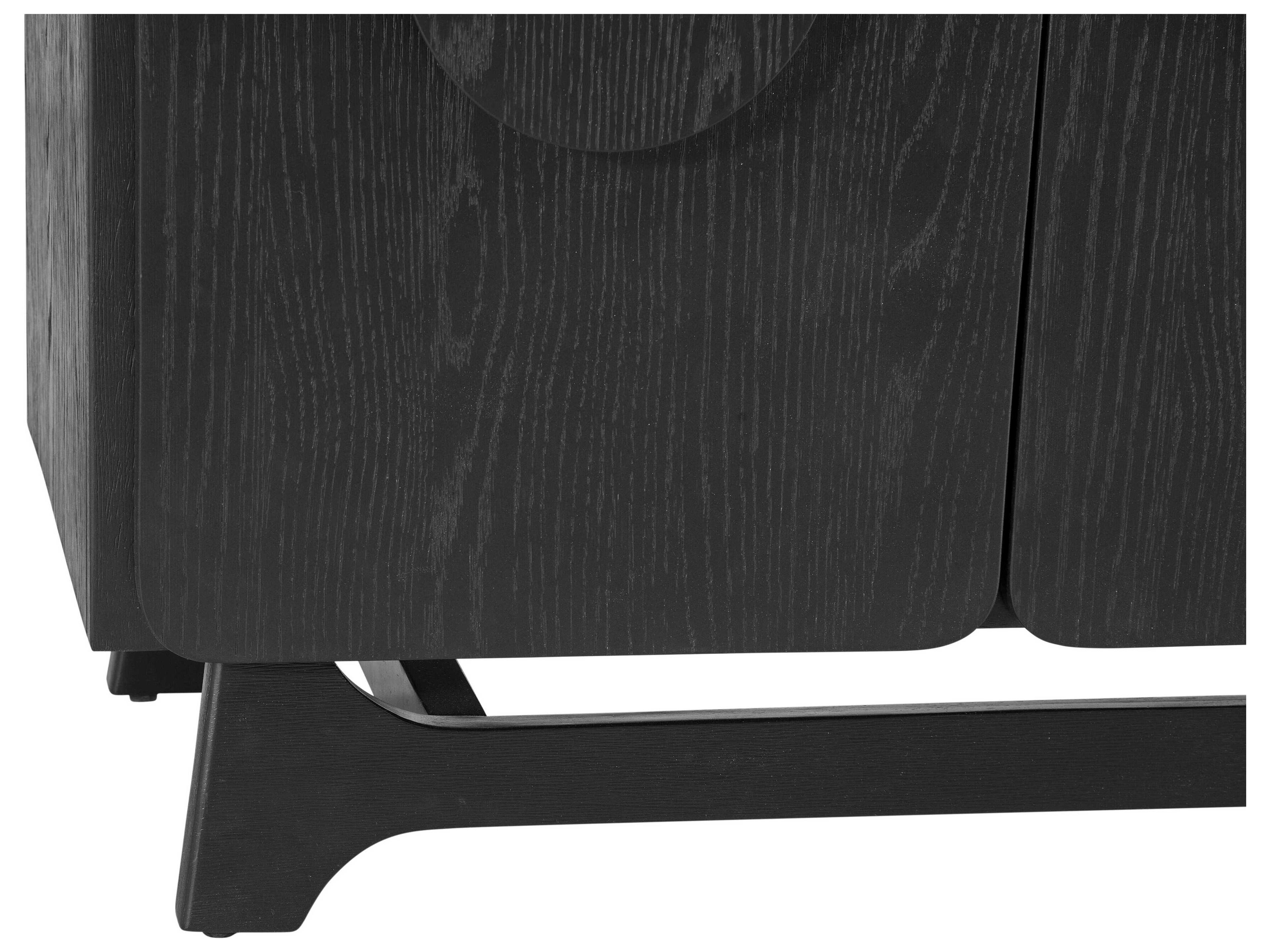 Bassett Mirror Dunnigan 55" Solid Wood Black Sideboard