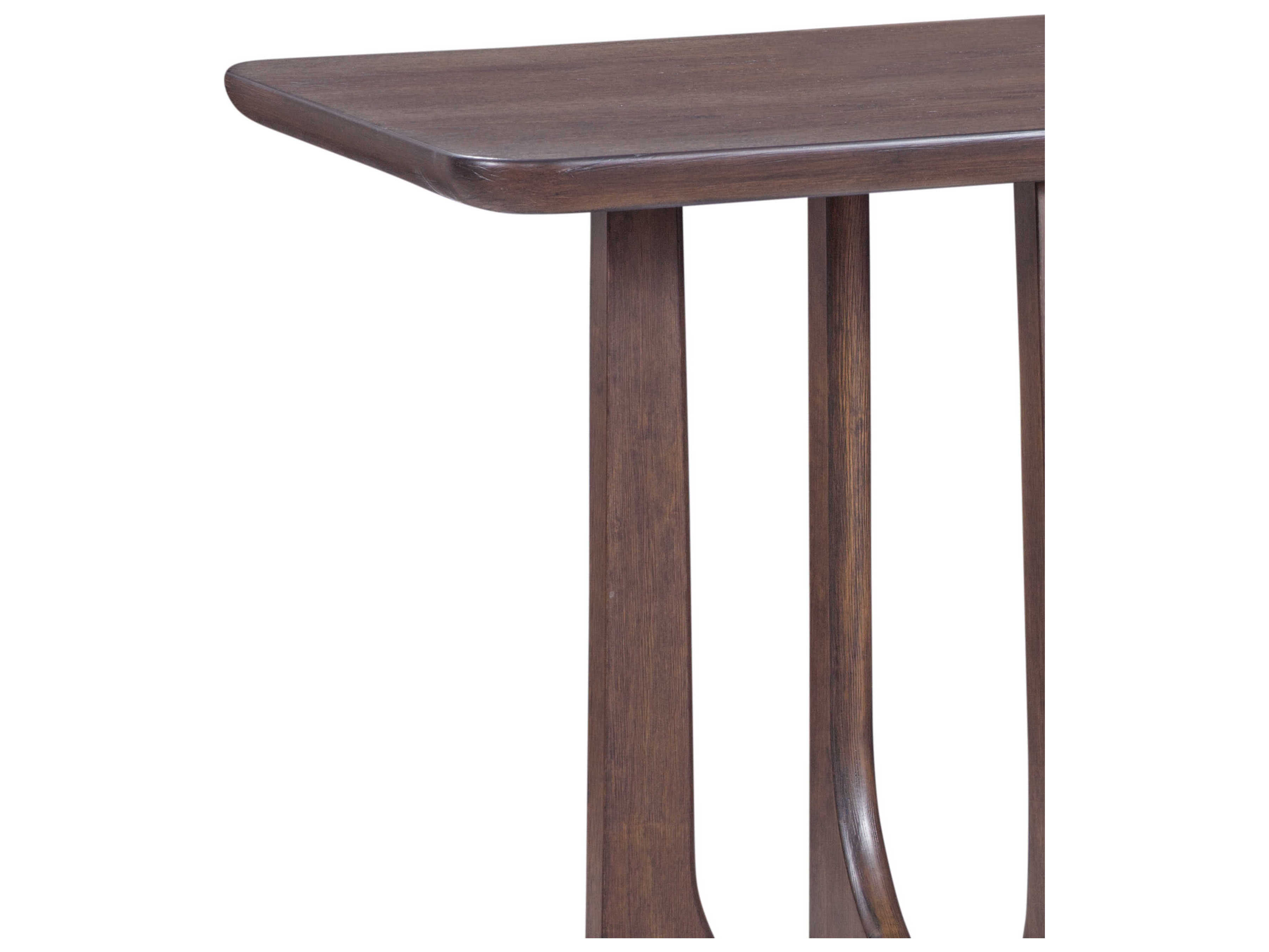 Bassett Mirror Dunnigan Brown Round Wood Console Table