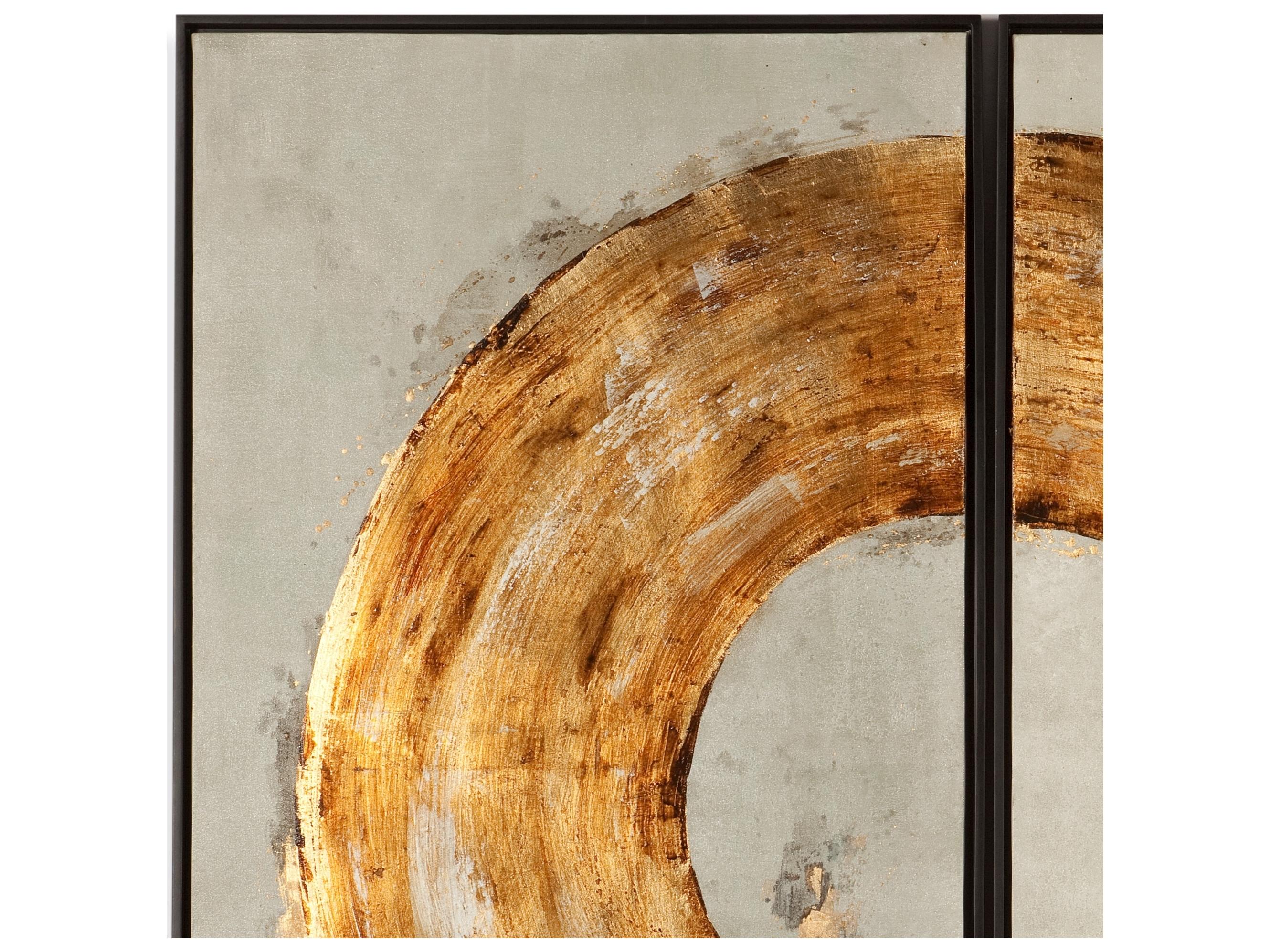 Bassett Mirror Modern Metallics Ring of Fire Wall Art