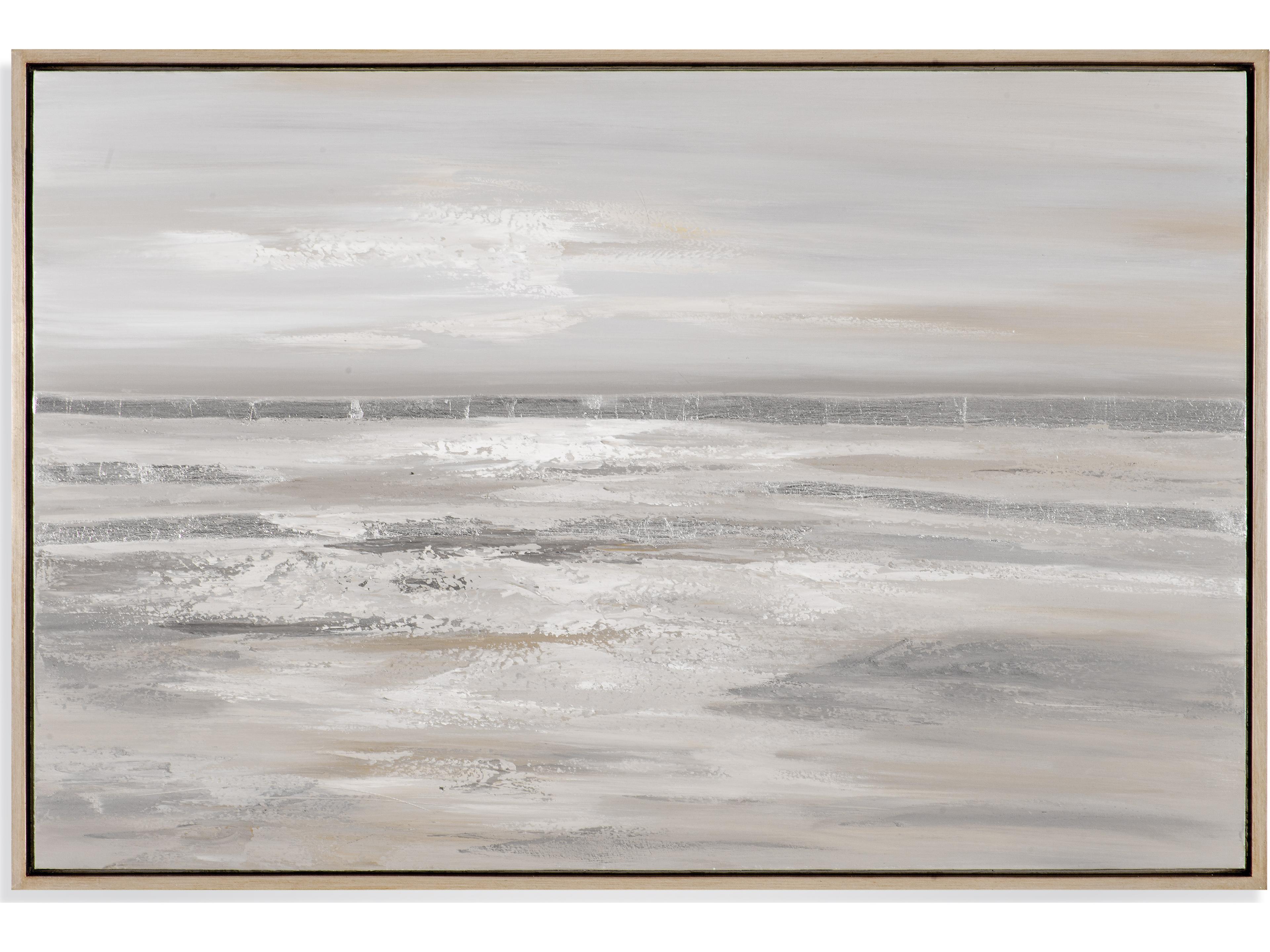 Bassett Mirror Modern Metallics Silver Landscape Wall Art