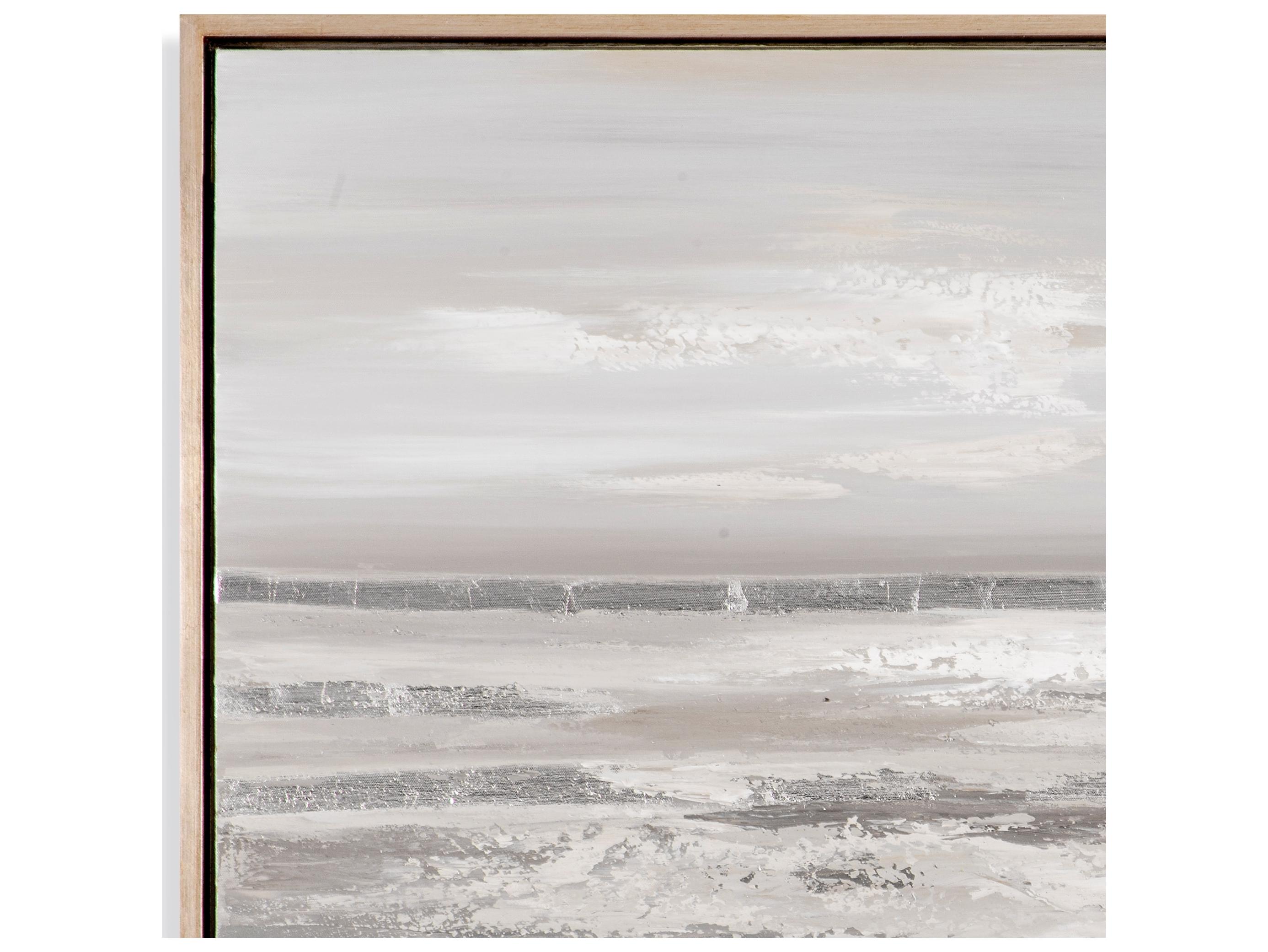 Bassett Mirror Modern Metallics Silver Landscape Wall Art