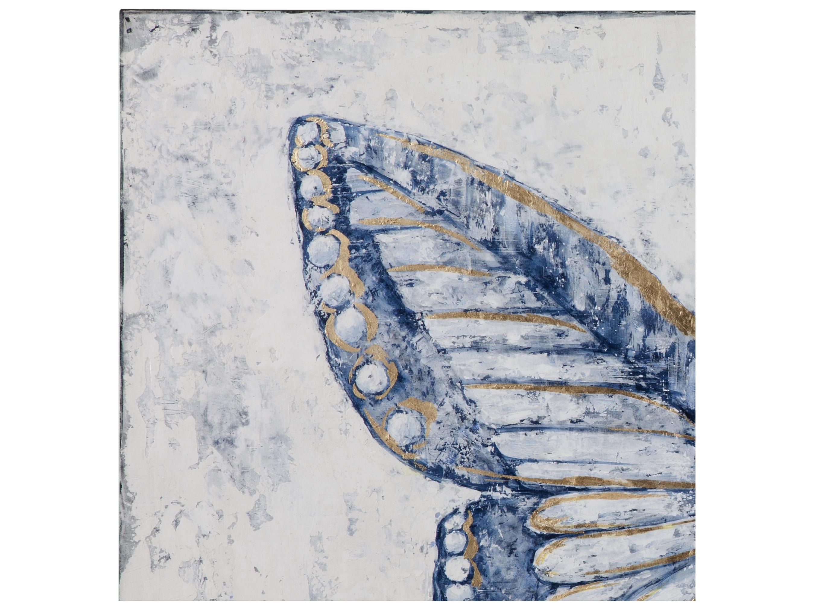 Bassett Mirror Blue Butterfly Wall Art