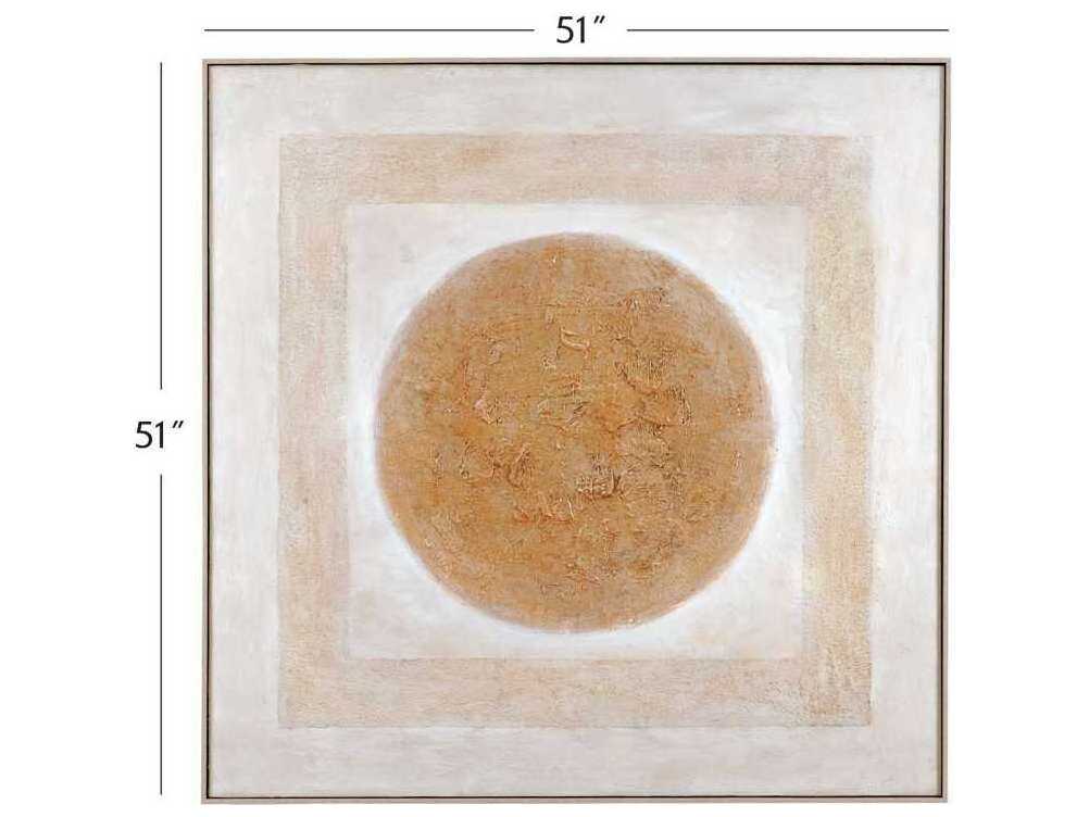 Bassett Mirror 51" Brown Central Wall Art